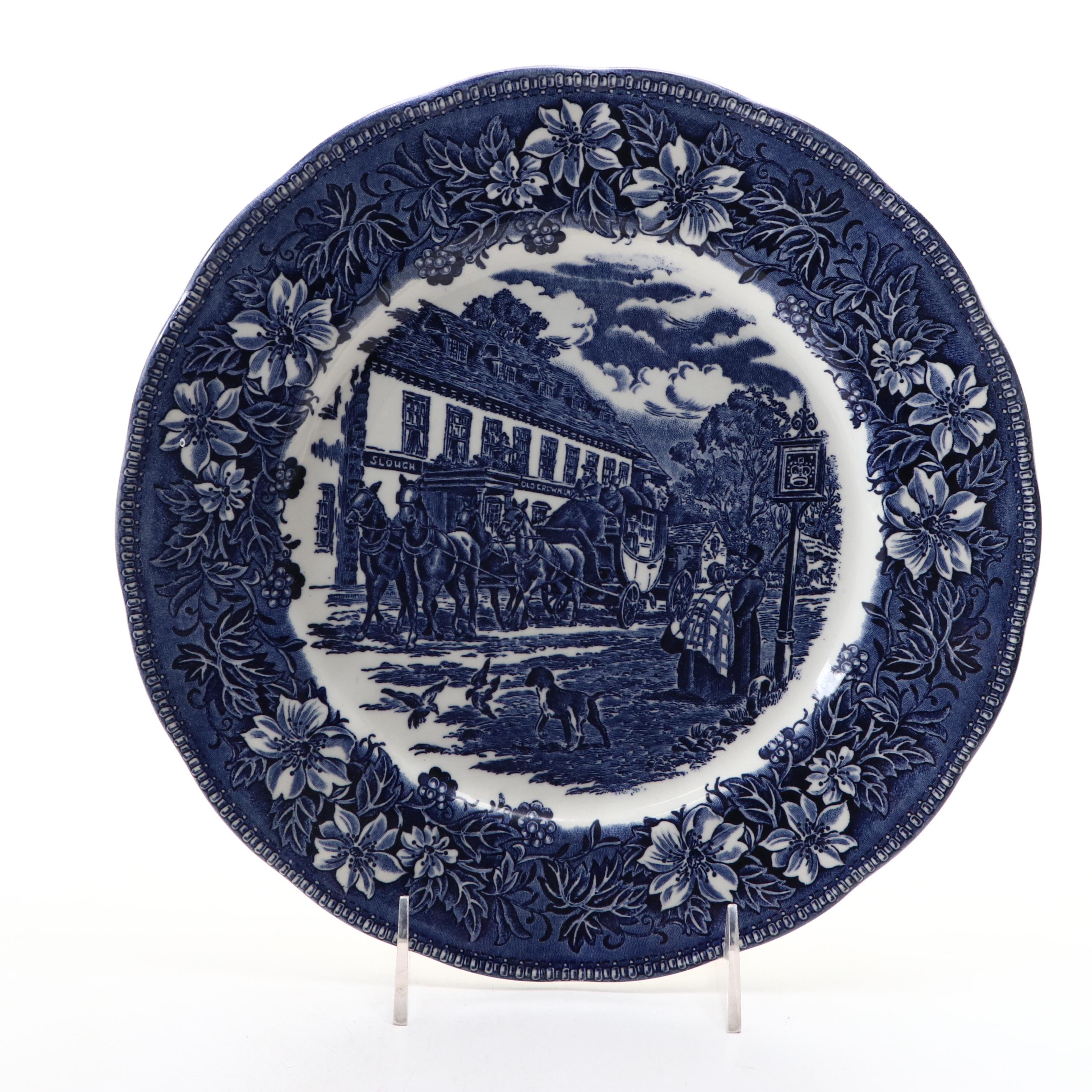 English Blue-on-White Willoware Collection