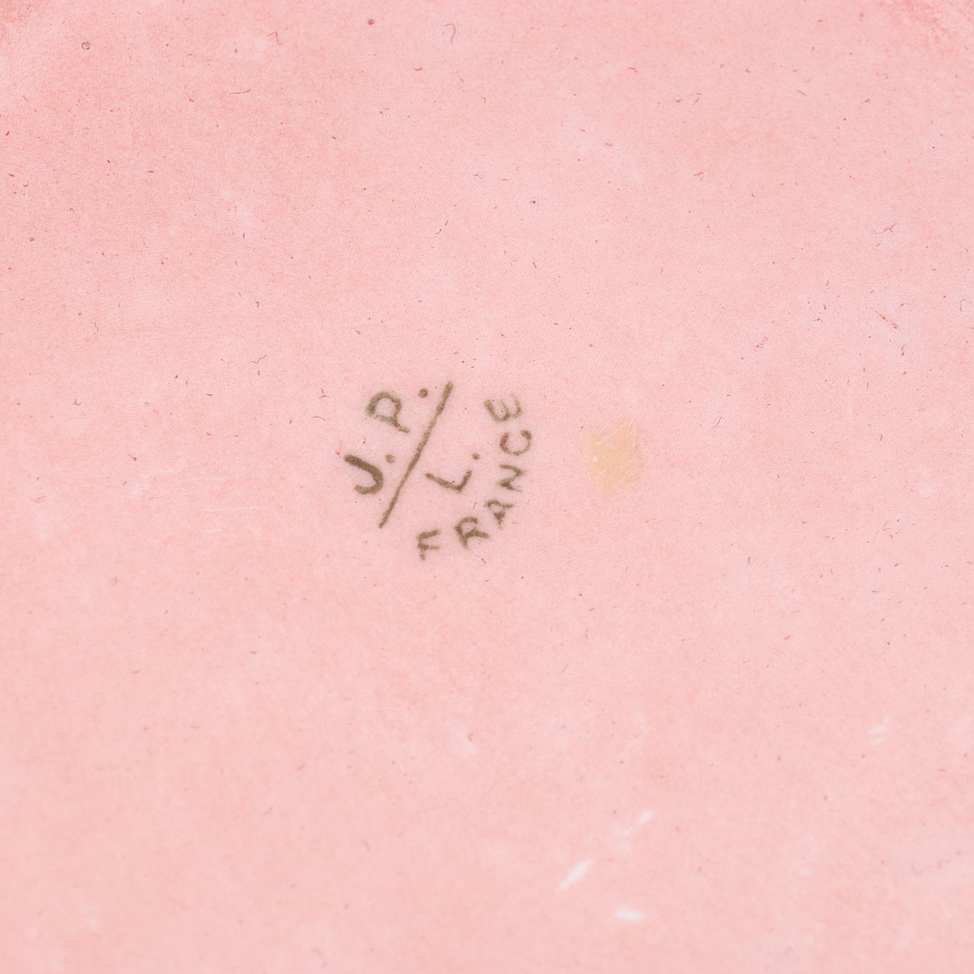 Jean Pouyat Limoges Tankards Featuring Grape and Hops Motifs, 1900