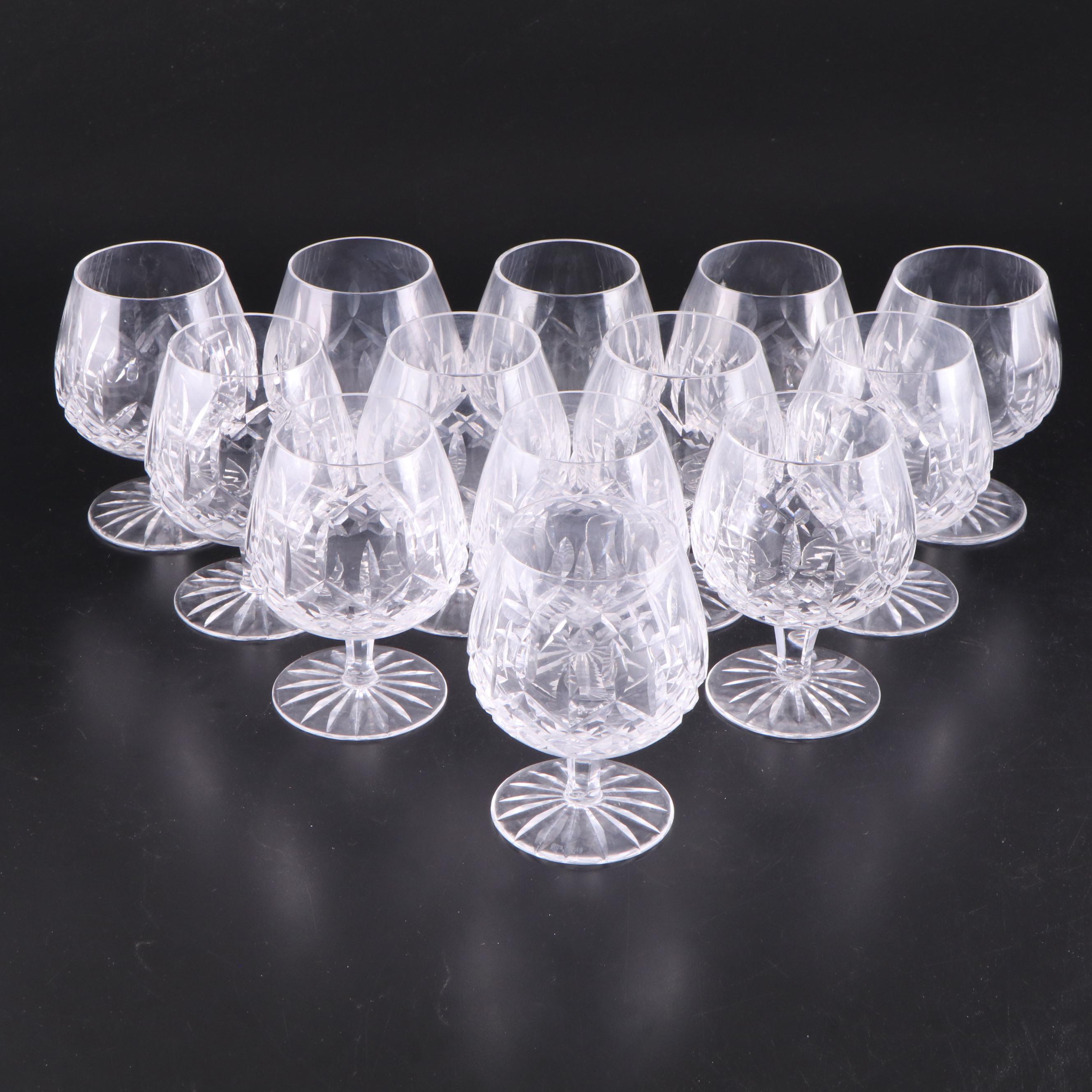 Waterford "Lismore" Crystal Brandy Glasses