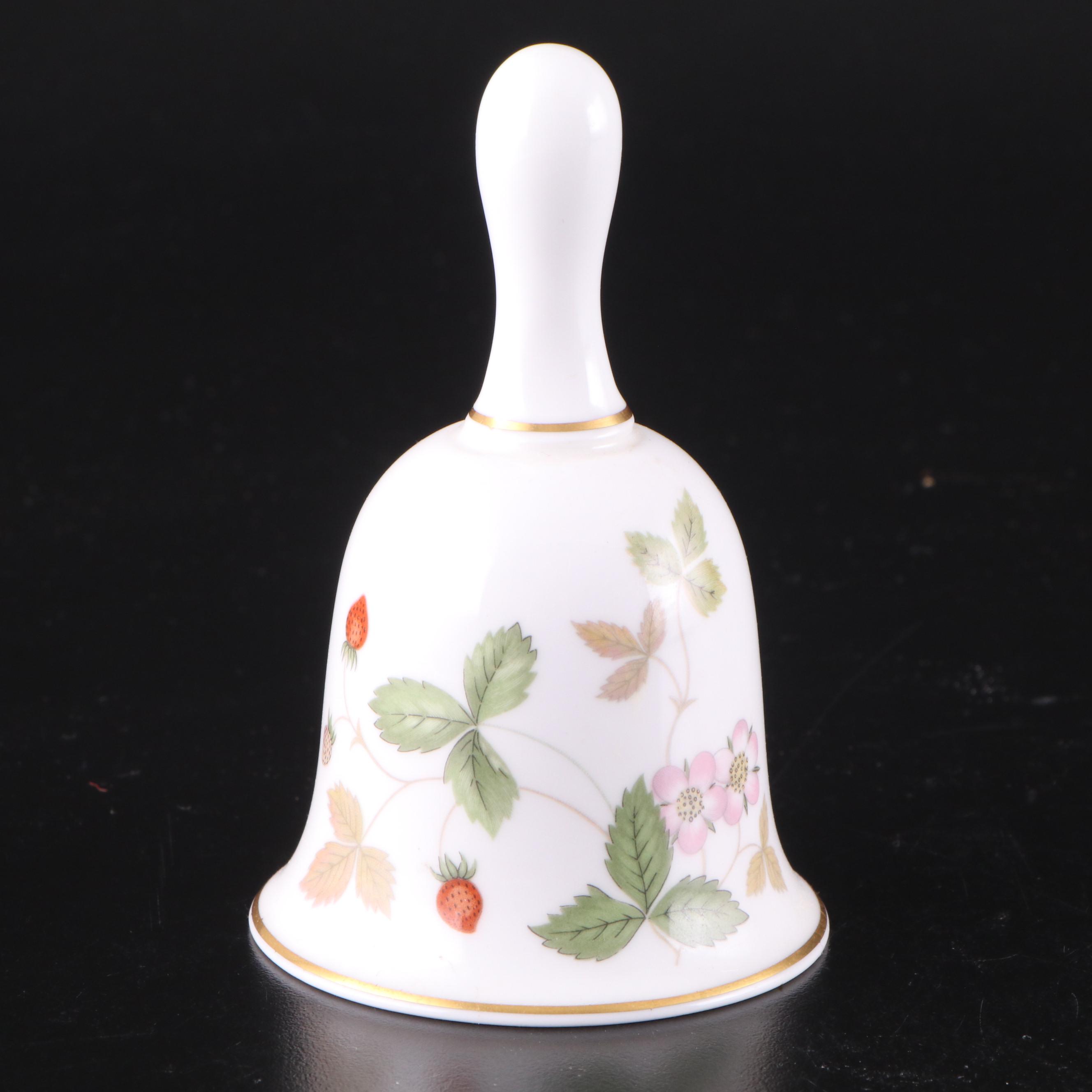 Wedgwood "Wild Strawberry" Bone China Urn Bud Vases, Bell, and More Dishes