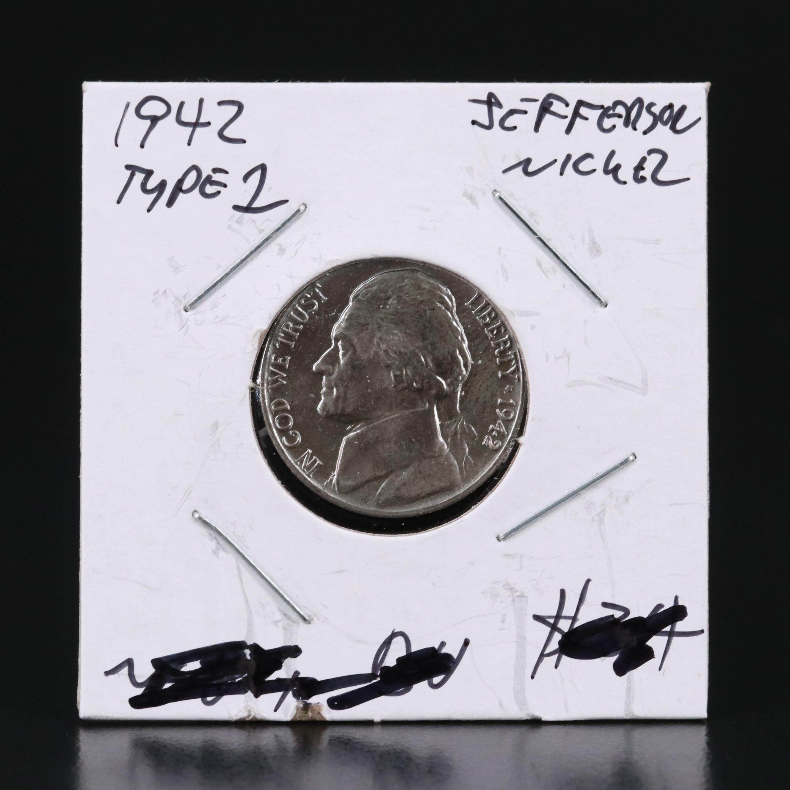 Six Early Uncirculated Jefferson Nickels