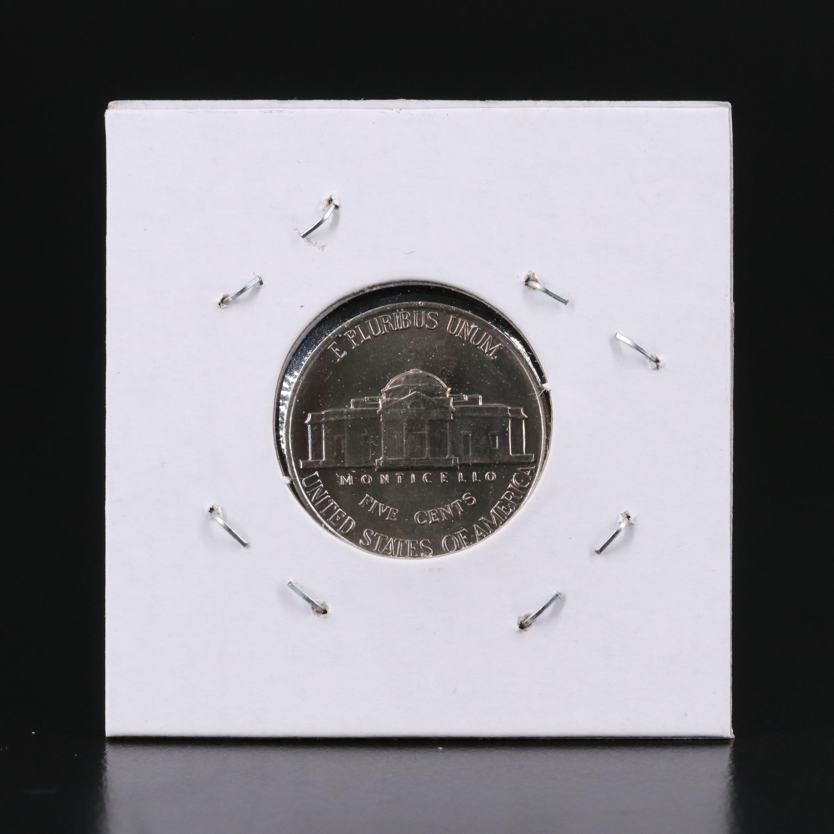 Six Early Uncirculated Jefferson Nickels