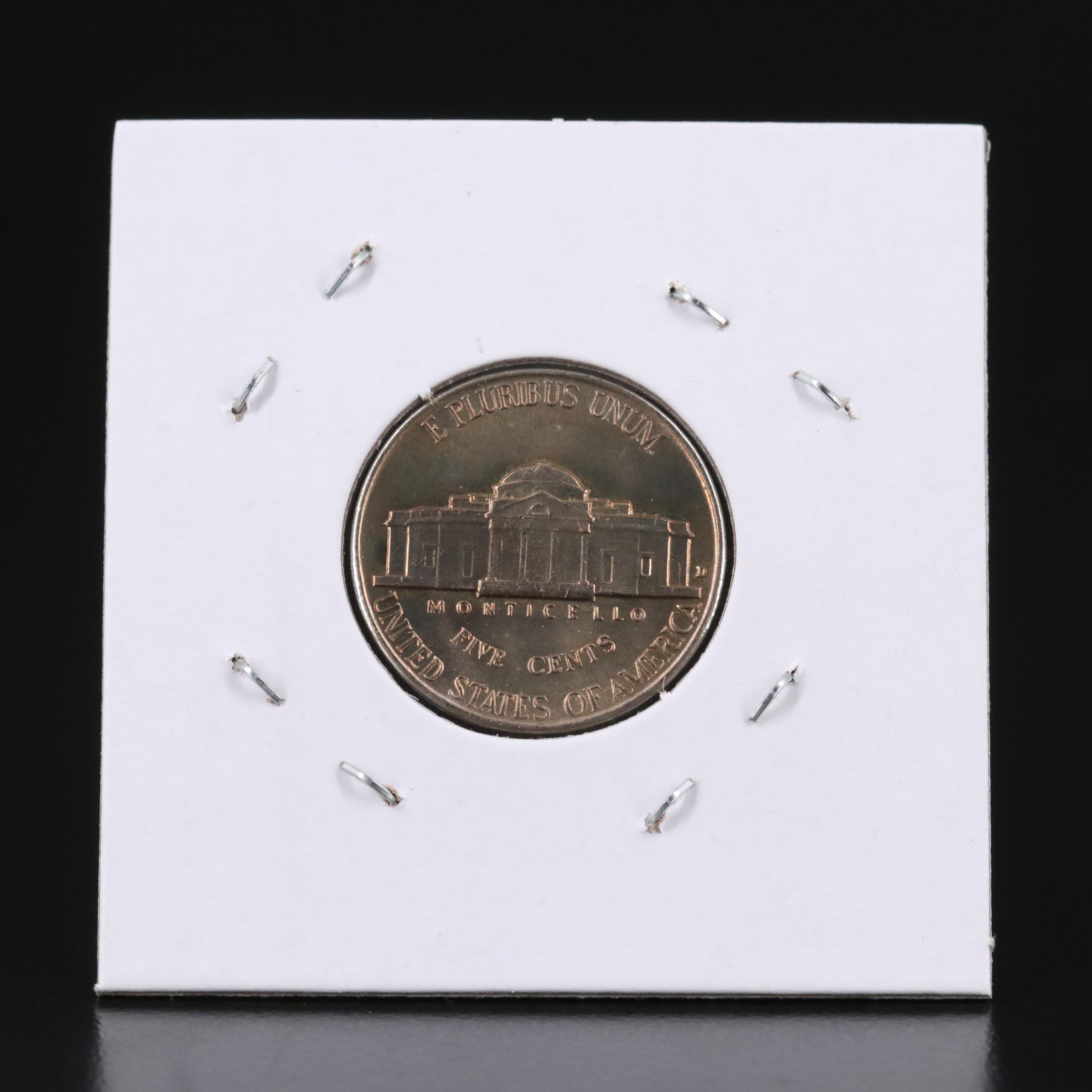 Six Early Uncirculated Jefferson Nickels