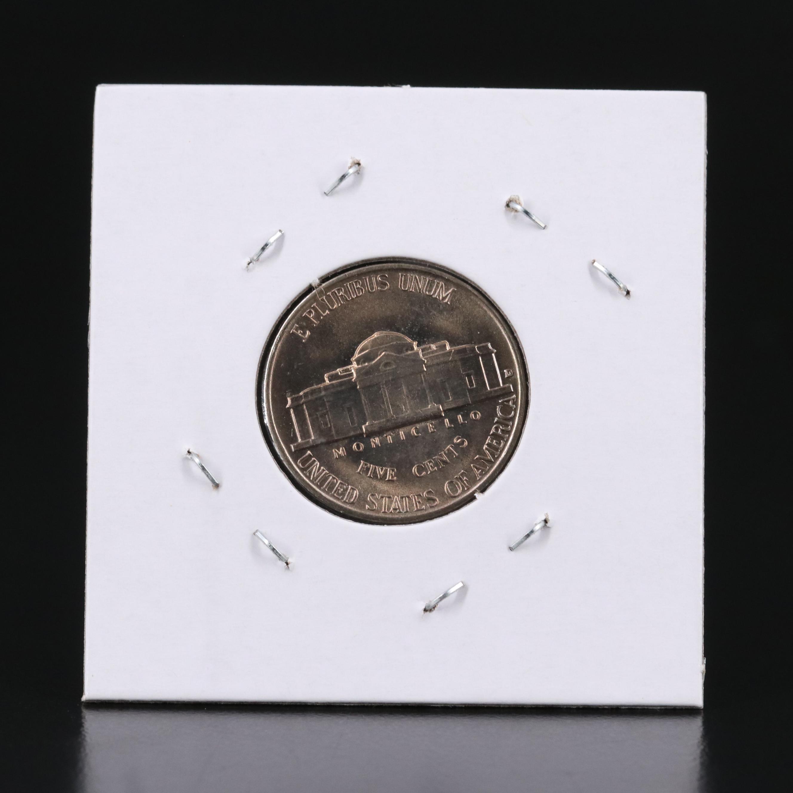 Six Early Uncirculated Jefferson Nickels