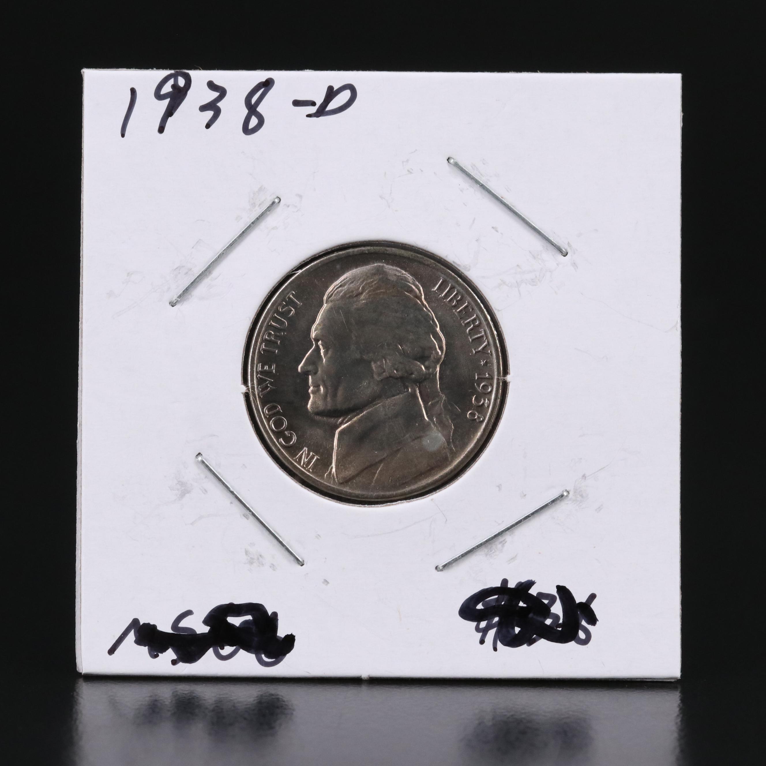 Six Early Uncirculated Jefferson Nickels