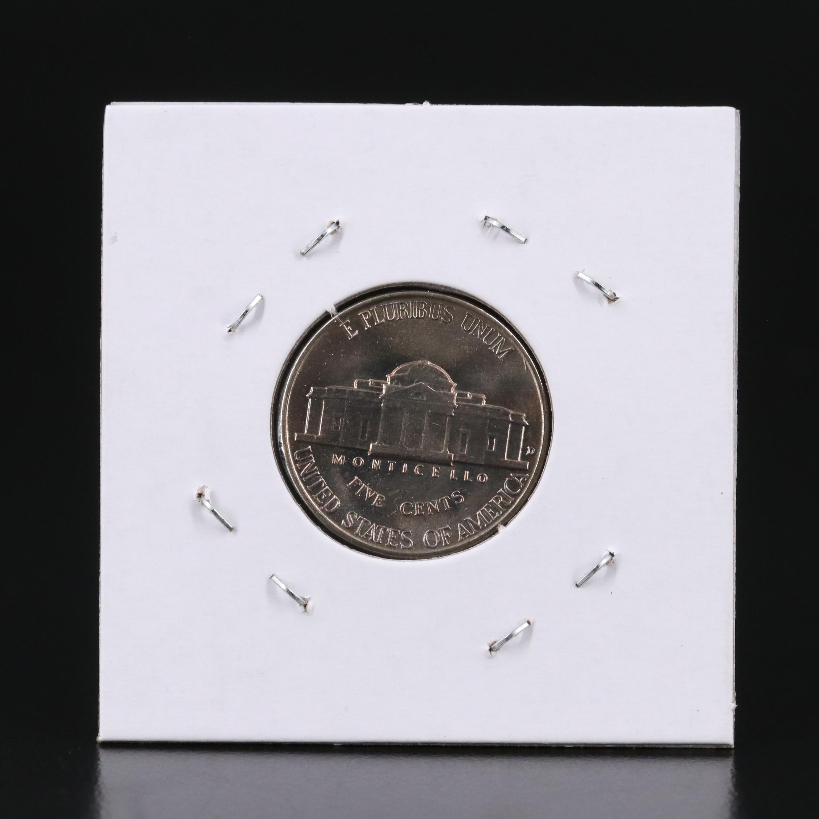 Six Early Uncirculated Jefferson Nickels