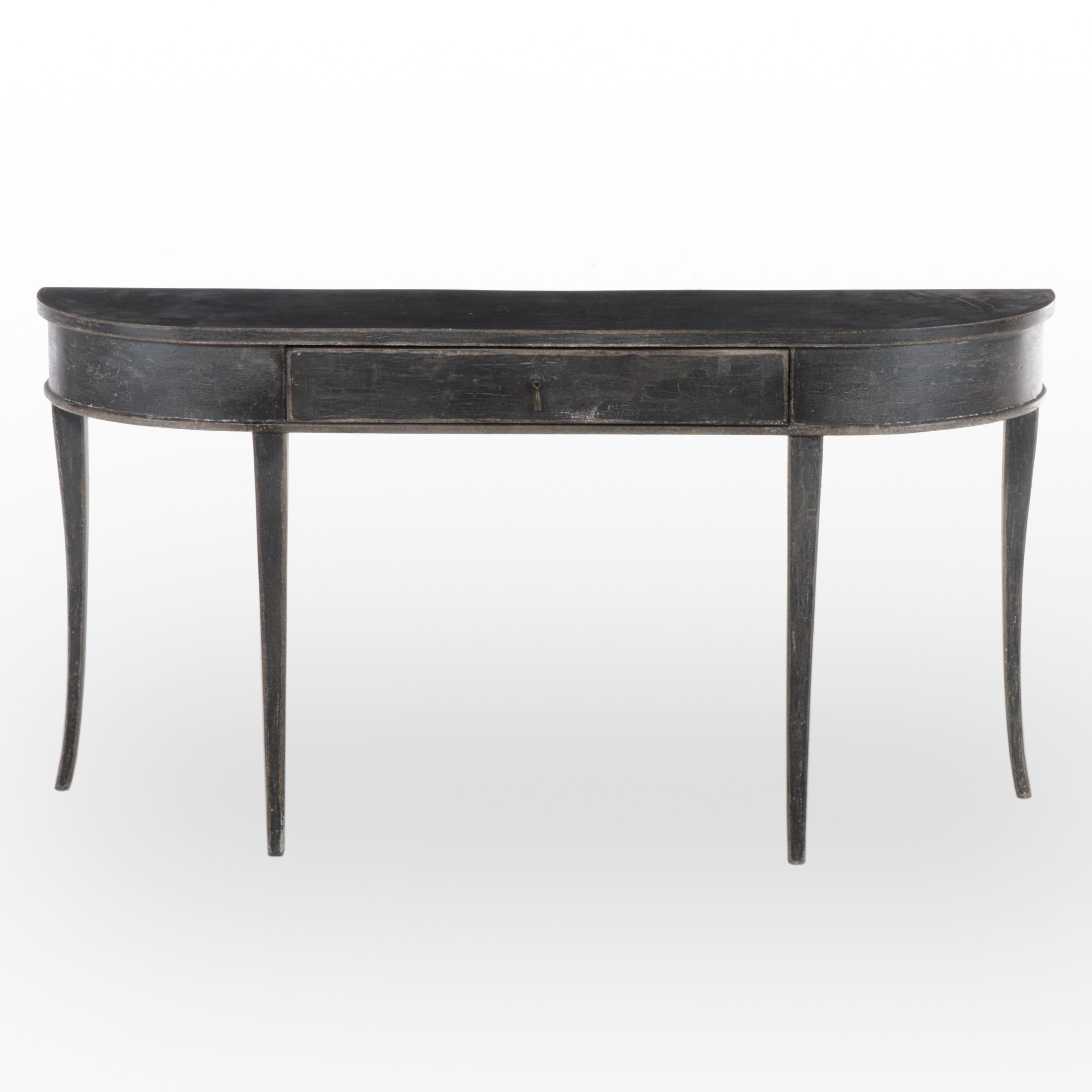 Ebonized Finish Contemporary Console Table EBTH
