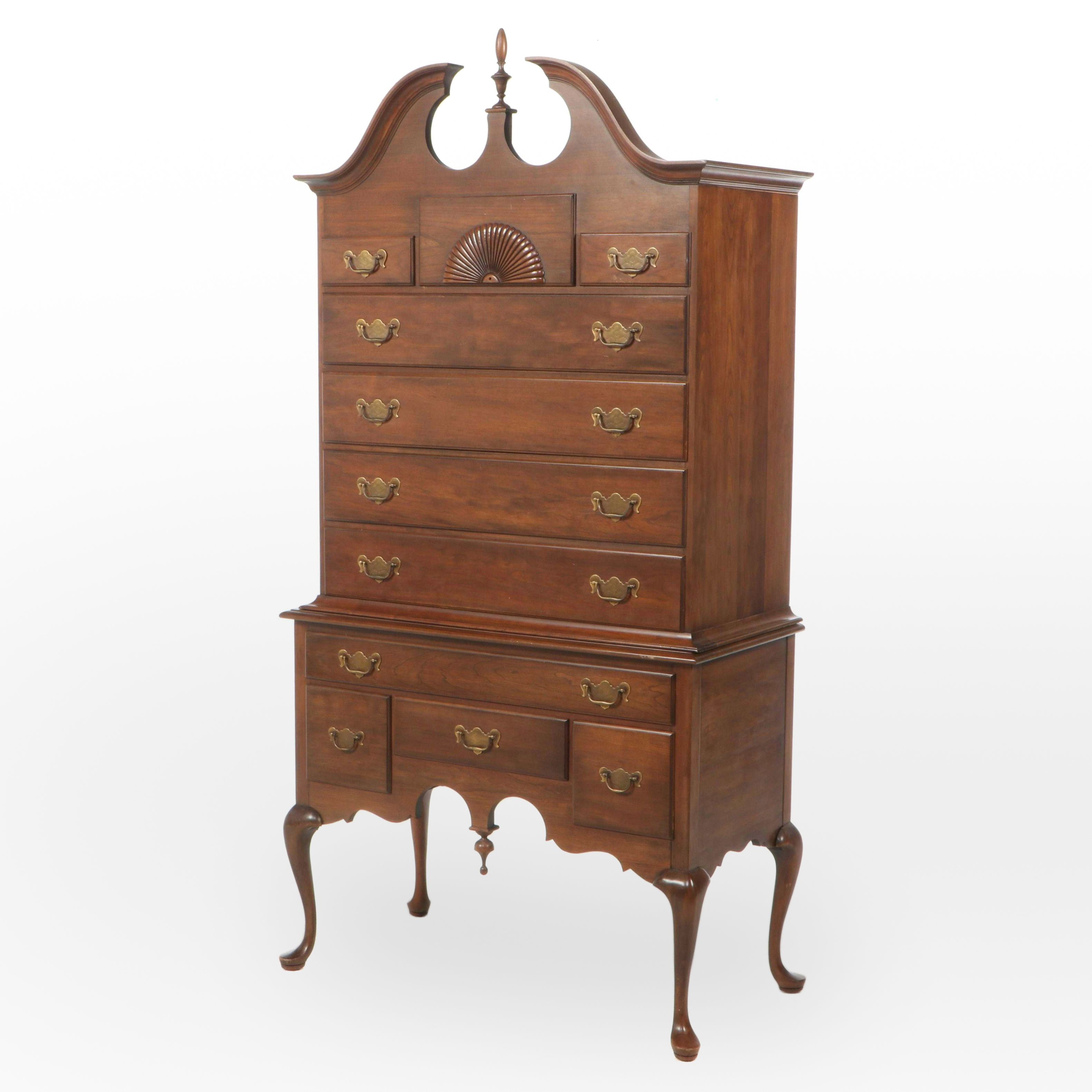 Pennsylvania House Queen Anne Style Cherrywood Highboy Chest