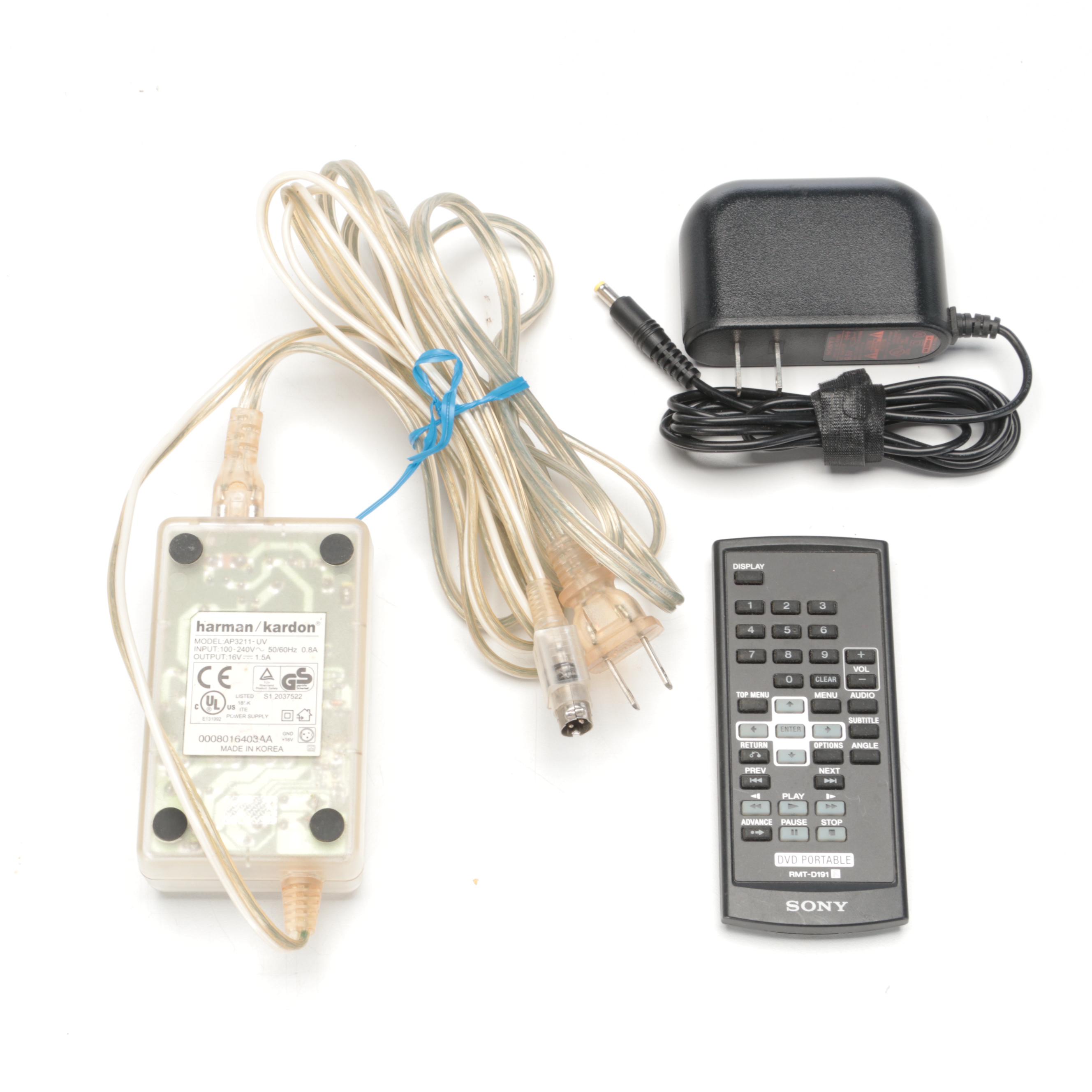 Harman/Kardon SoundSticks Speaker System with Sony Portable DVD Player