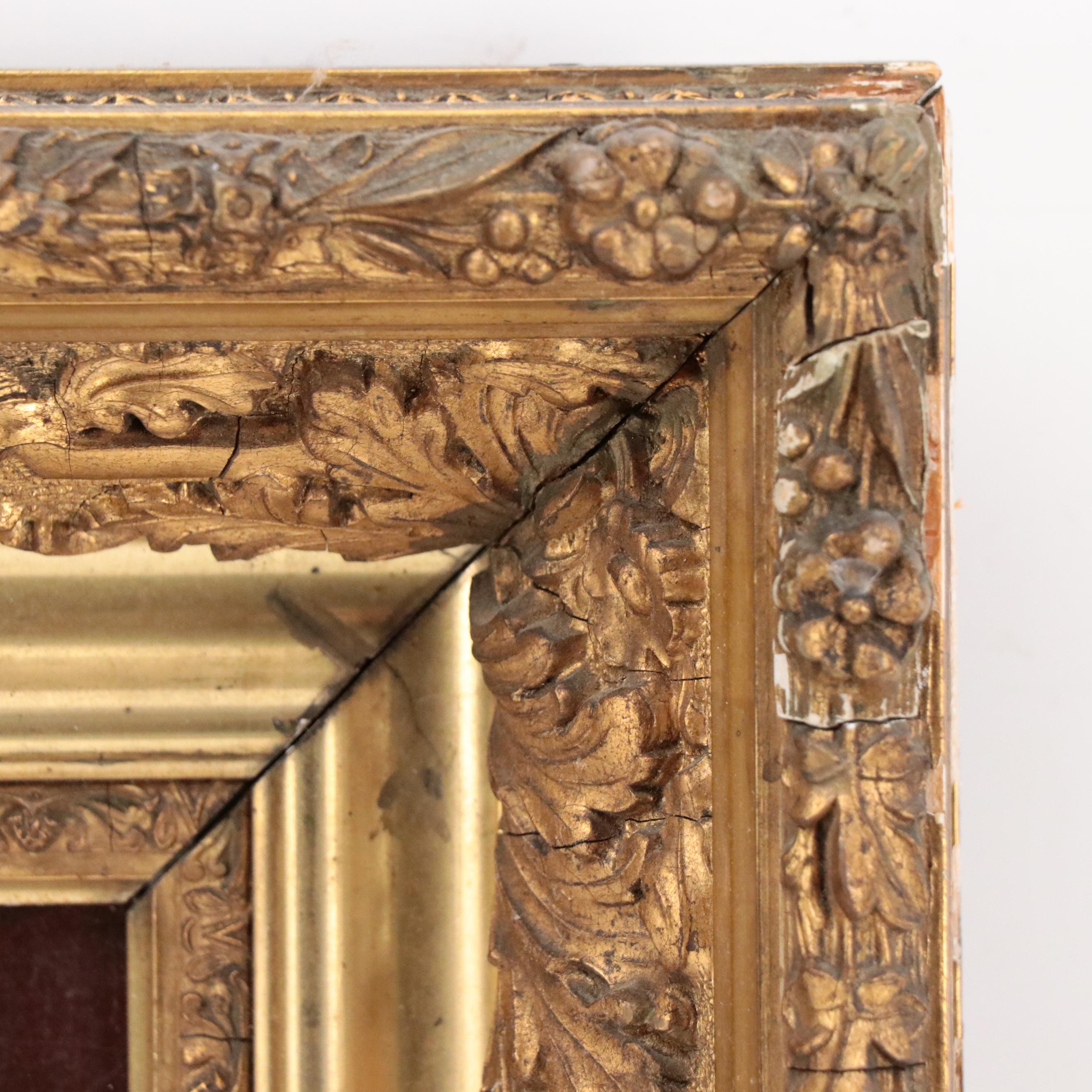 Oil Painting of Two Men Playing Checkers, Late 19th/ Early 20th Century