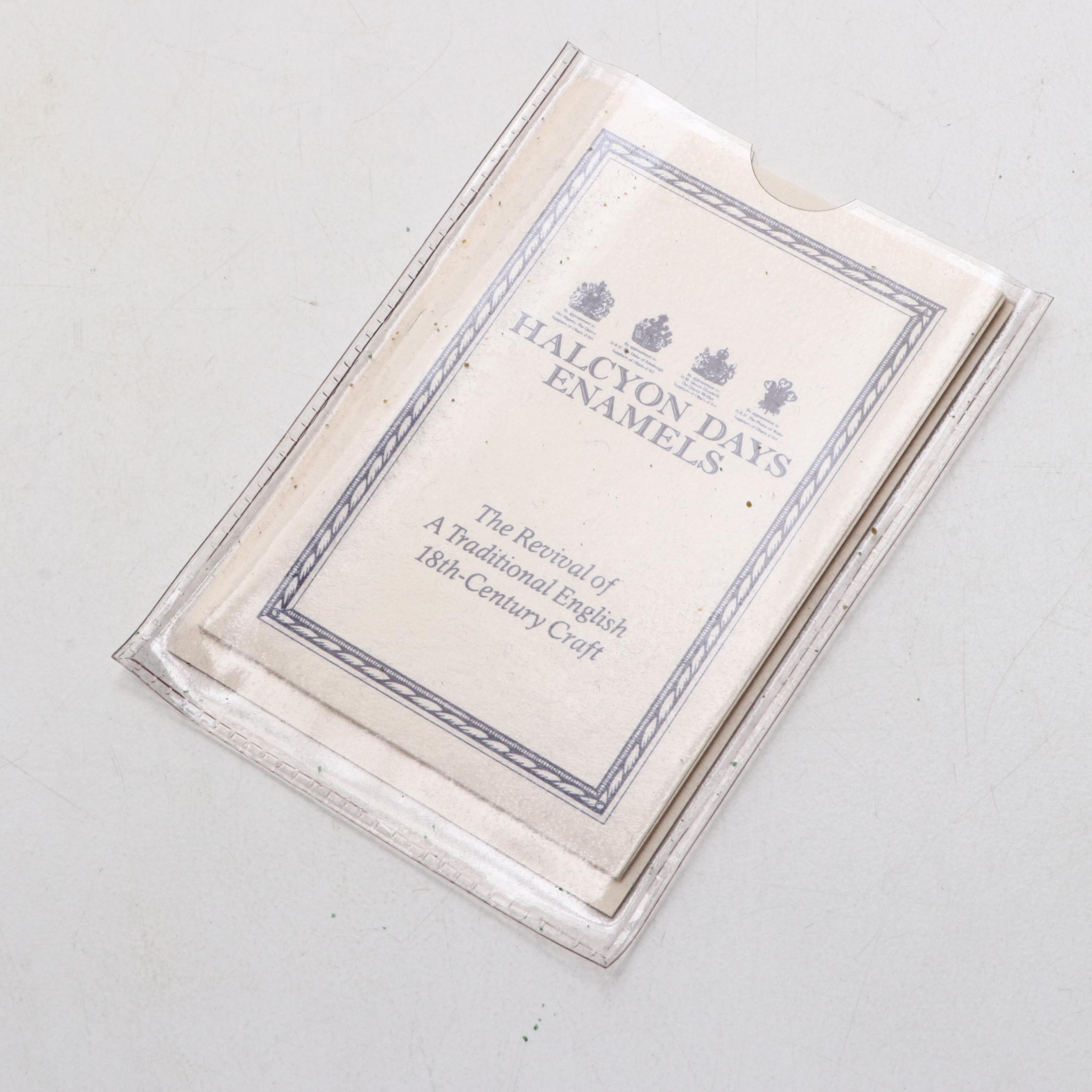 Halcyon Days Neoclassical Style Enameled Metal Tabletop Picture Frame