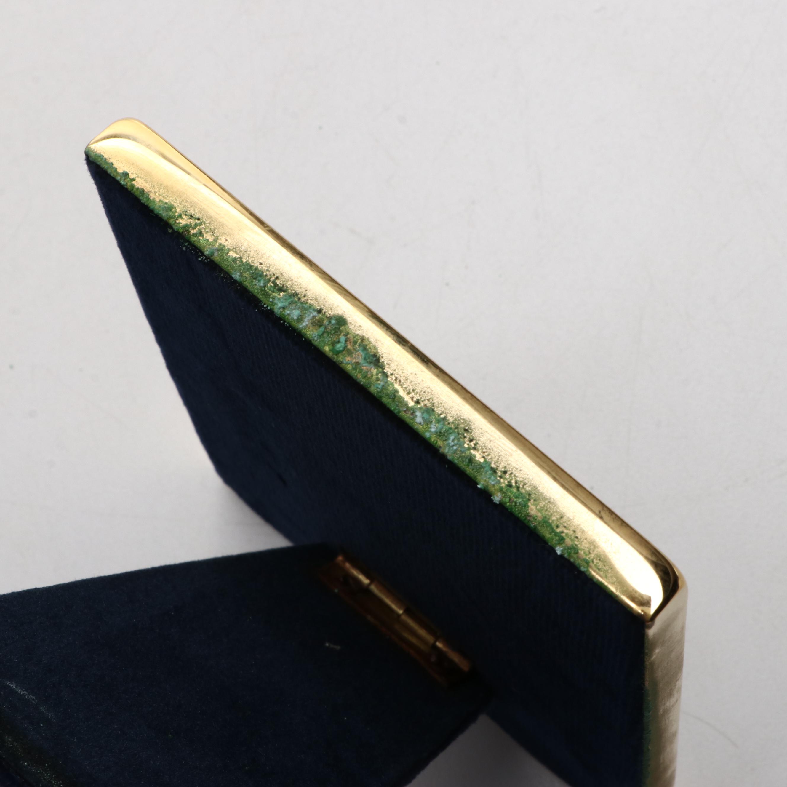 Halcyon Days Neoclassical Style Enameled Metal Tabletop Picture Frame