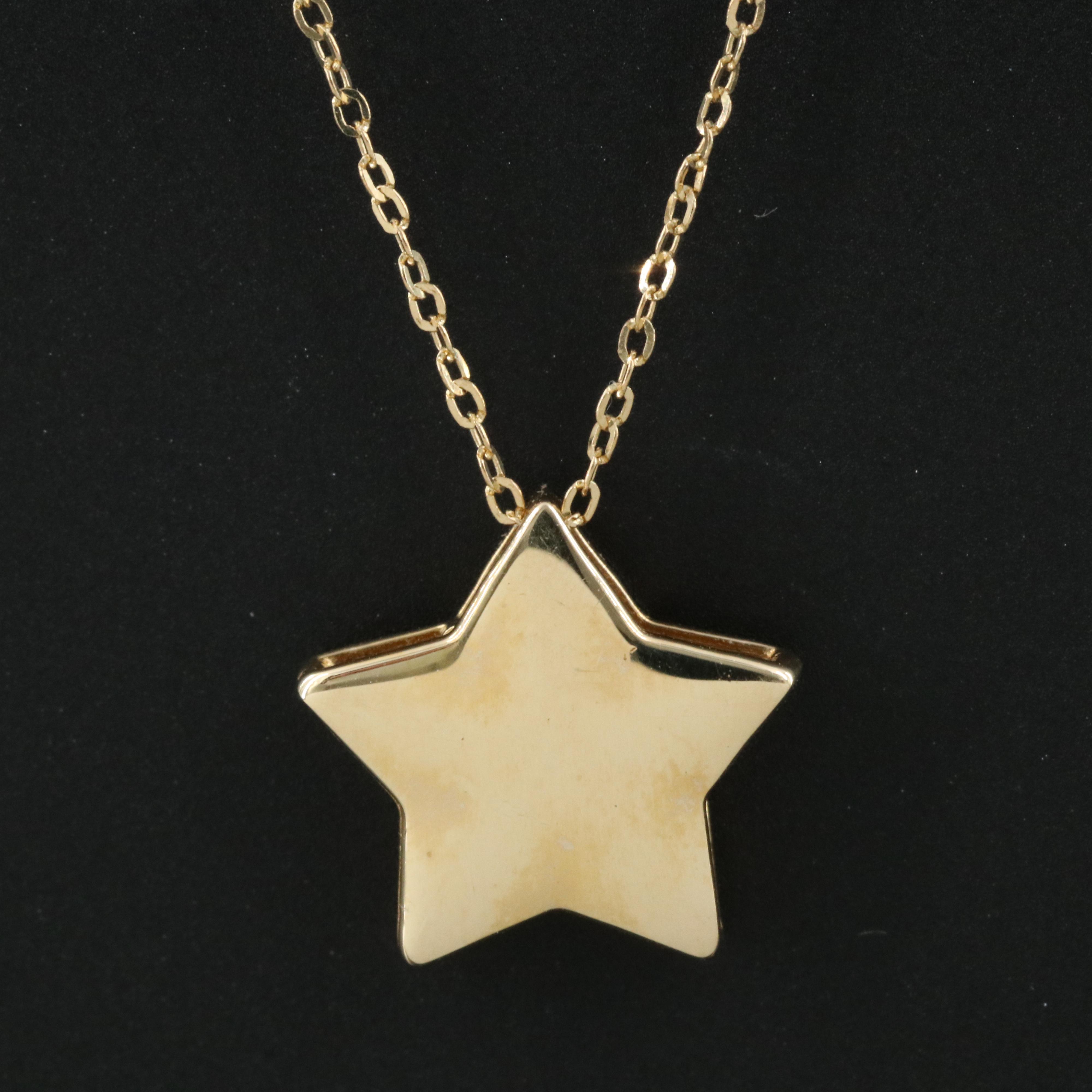 14K Star Pendant Necklace