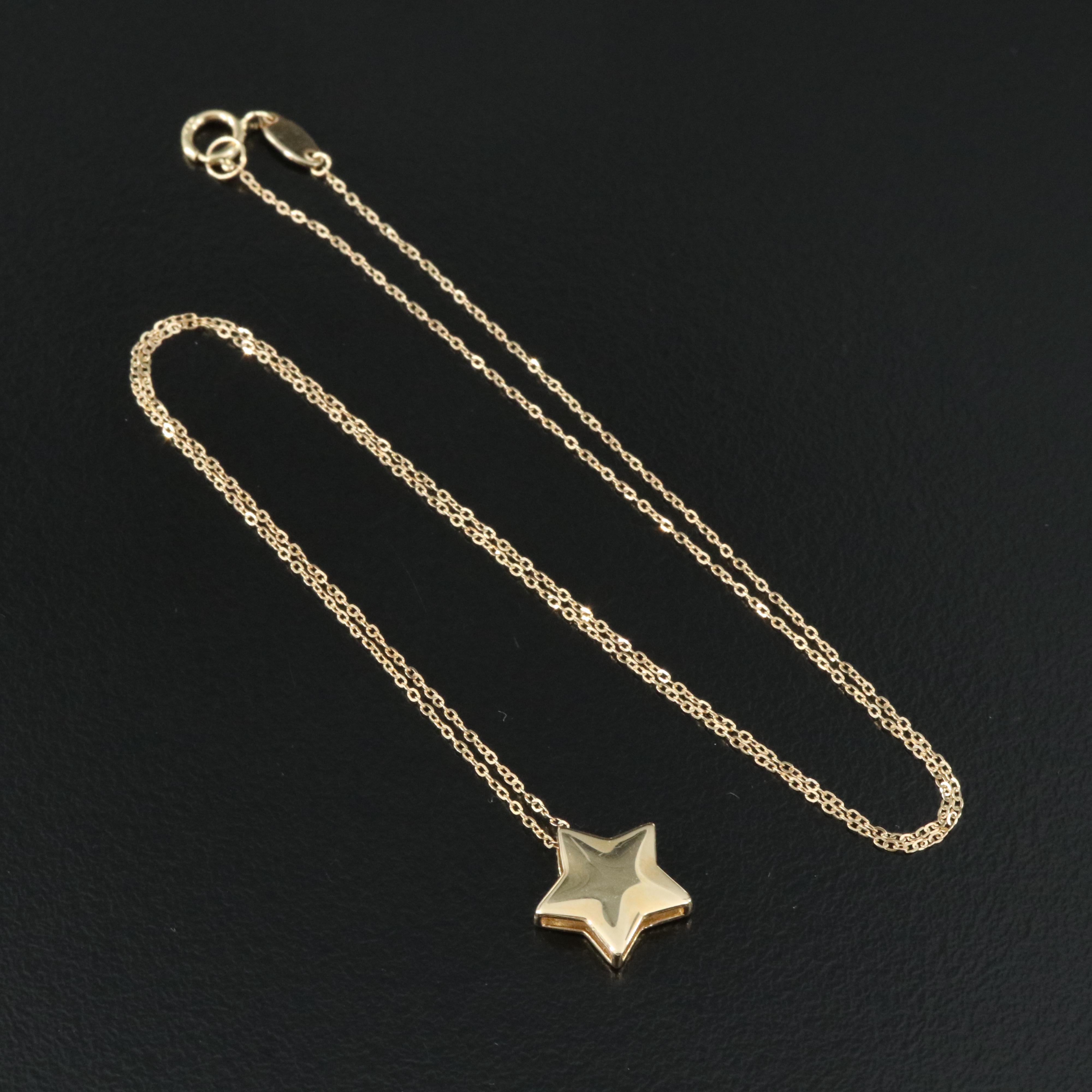 14K Star Pendant Necklace