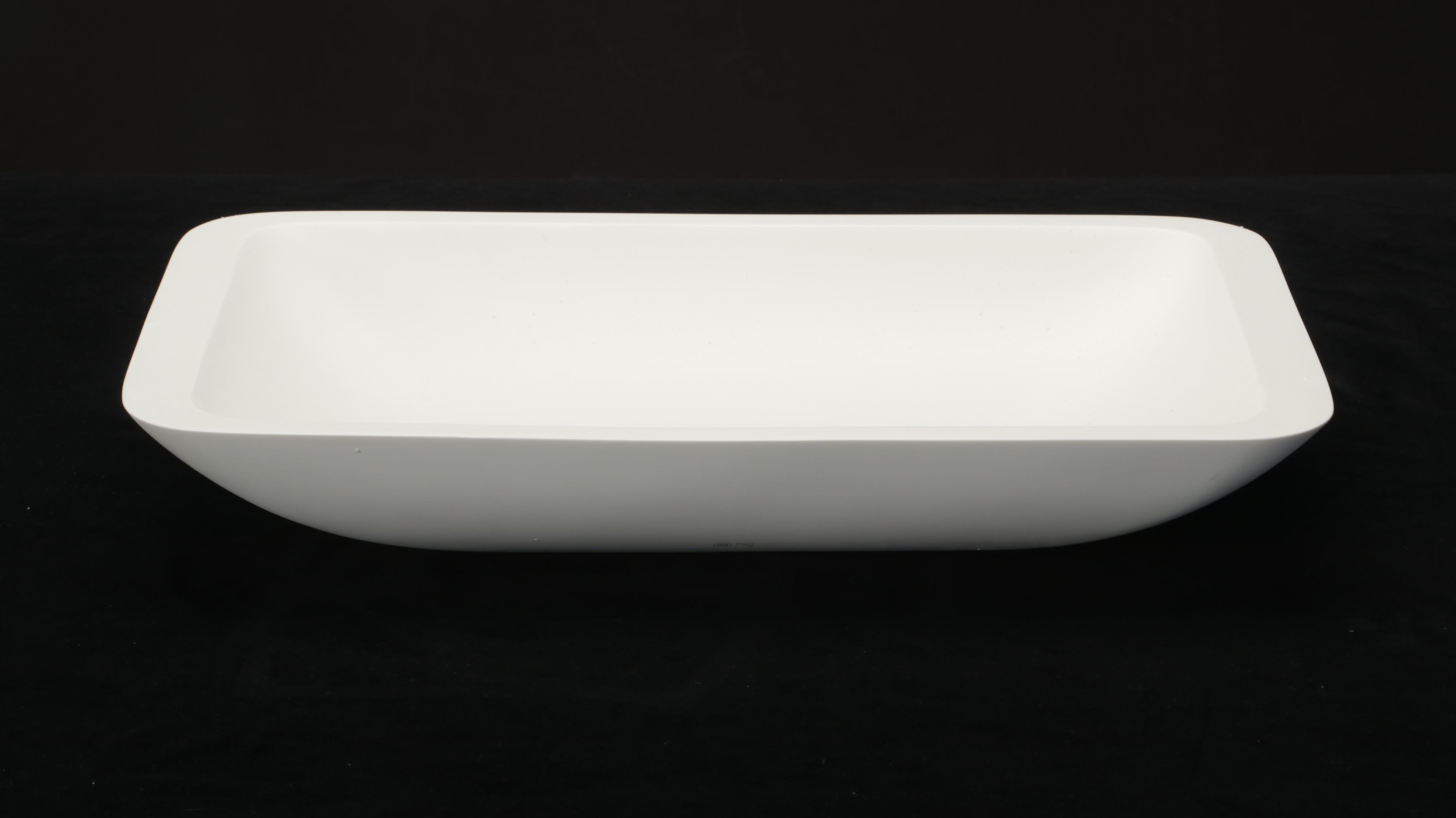 Matte Resin Vessel Sink in White