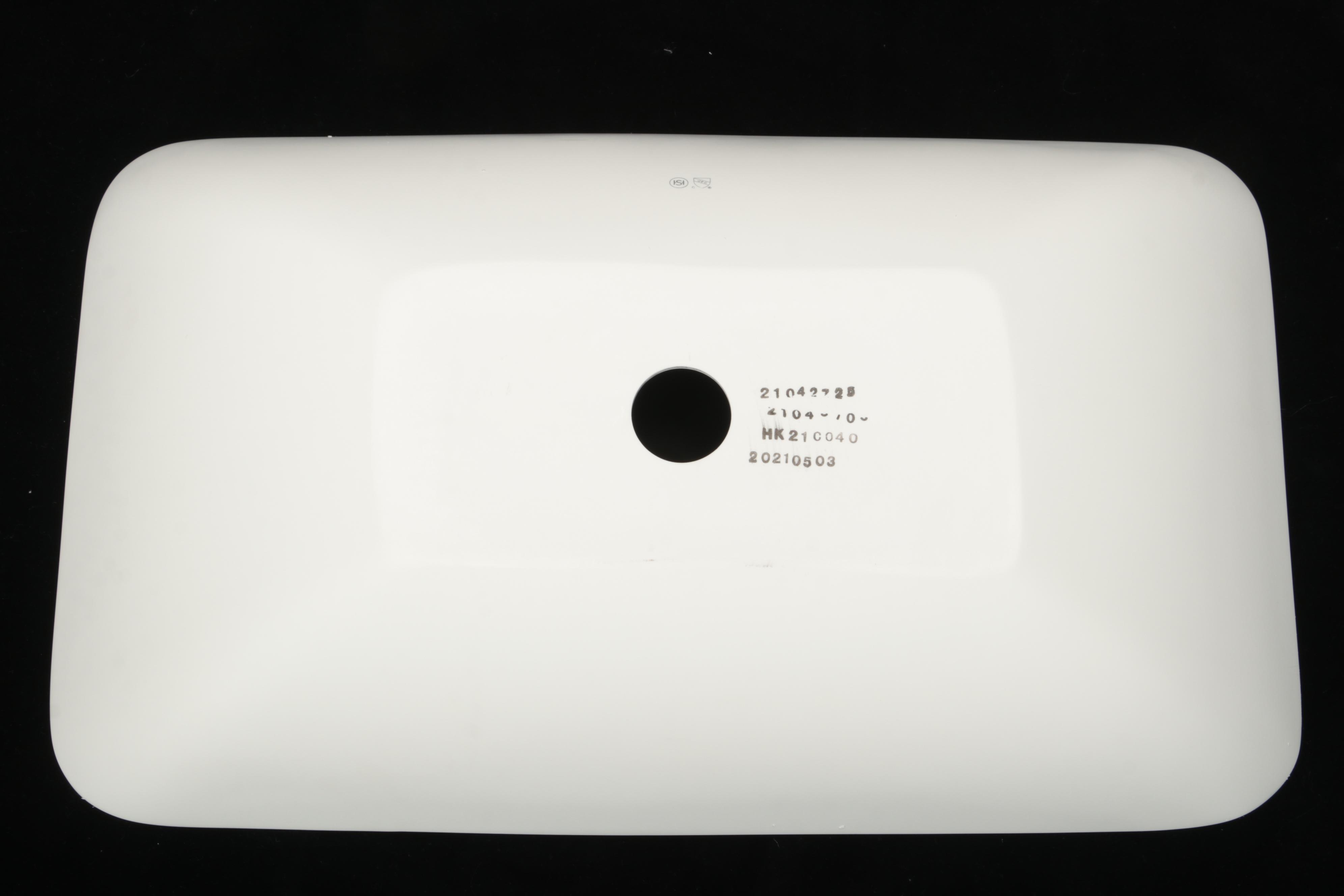 Matte Resin Vessel Sink in White