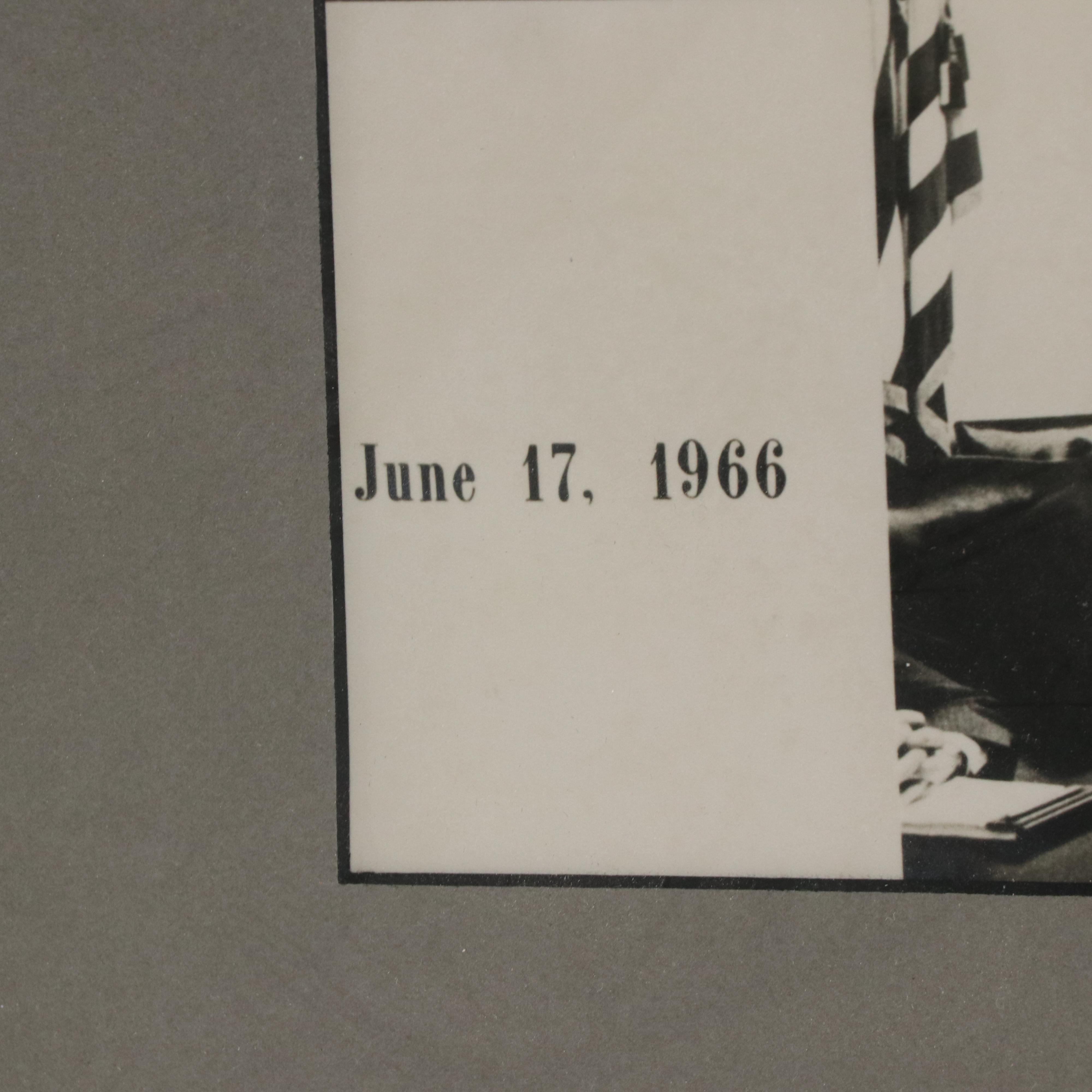 Photograph of Lyndon Baines Johnson and National Security Council Meeting