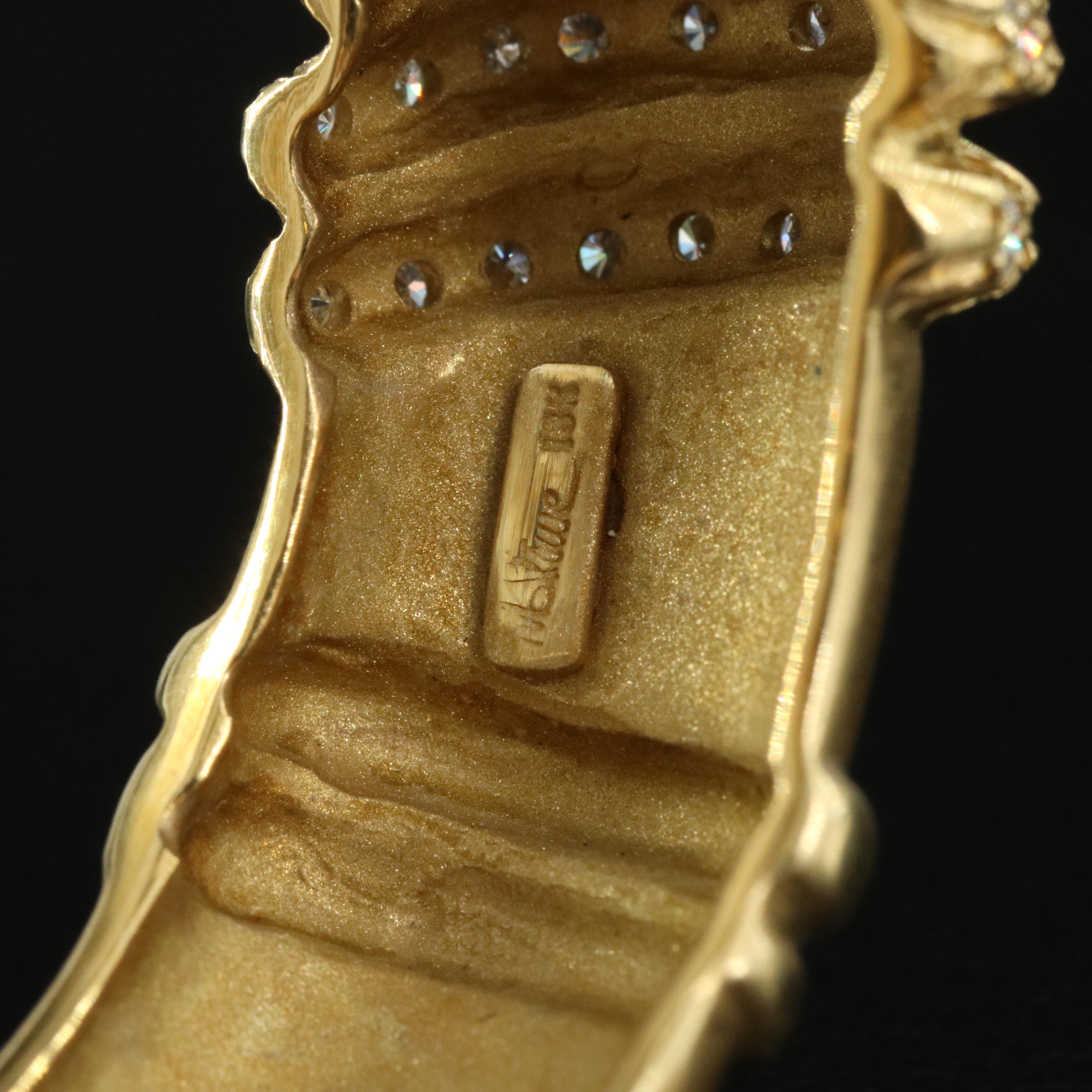 Marlene Stowe 18K 0.75 CTW Diamond Bypass Cuff