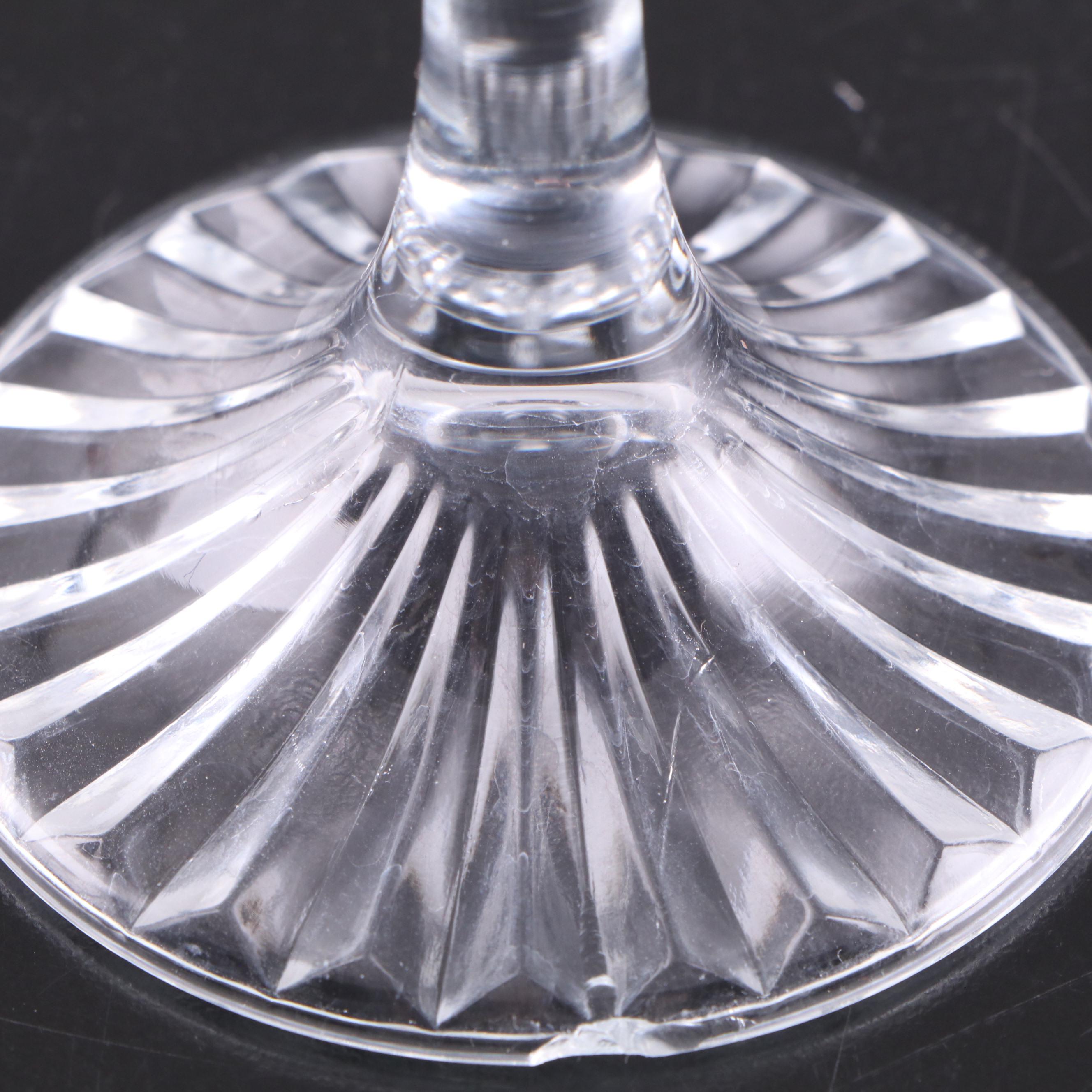 Glass Flared Stem Wine Glasses