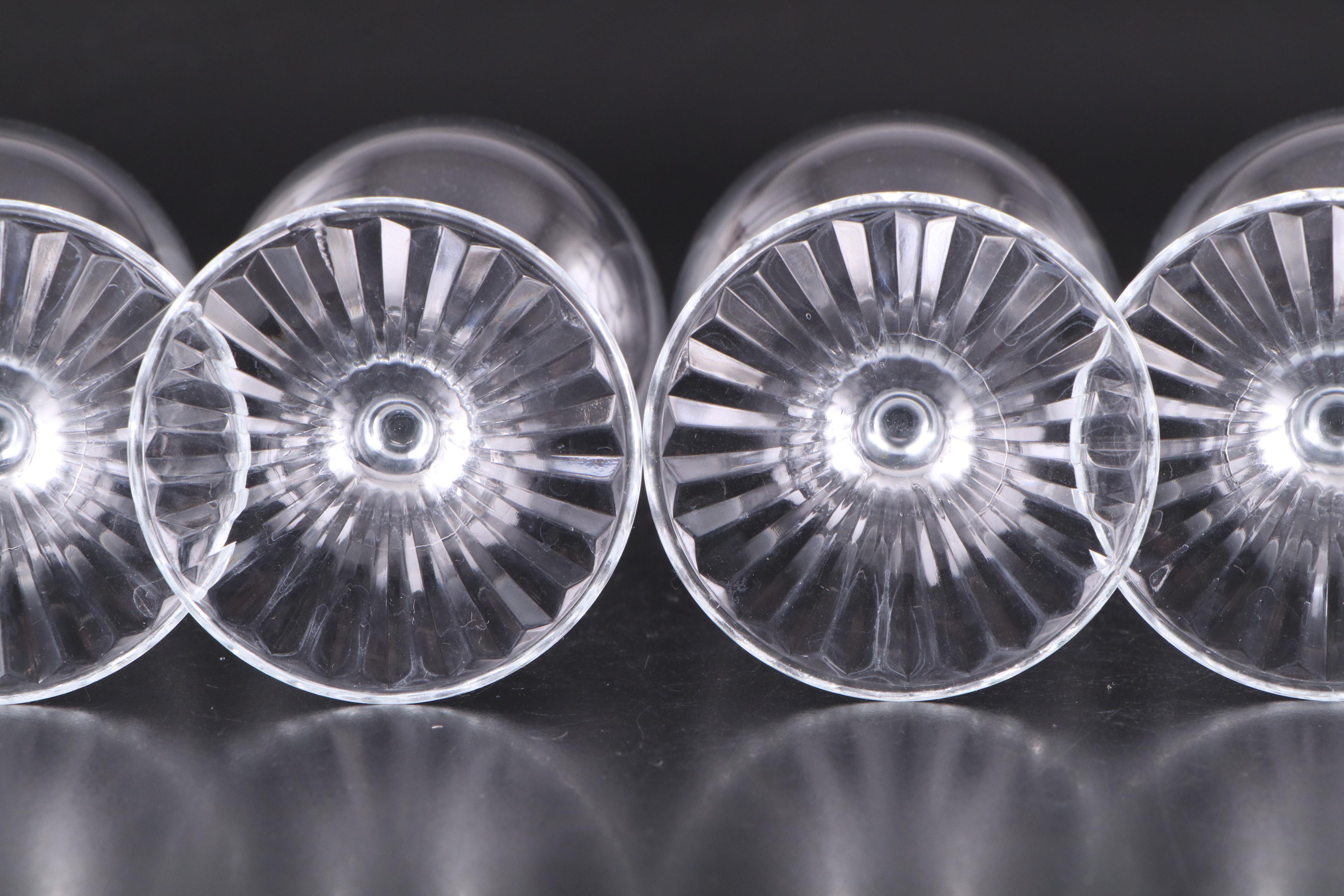 Glass Flared Stem Wine Glasses