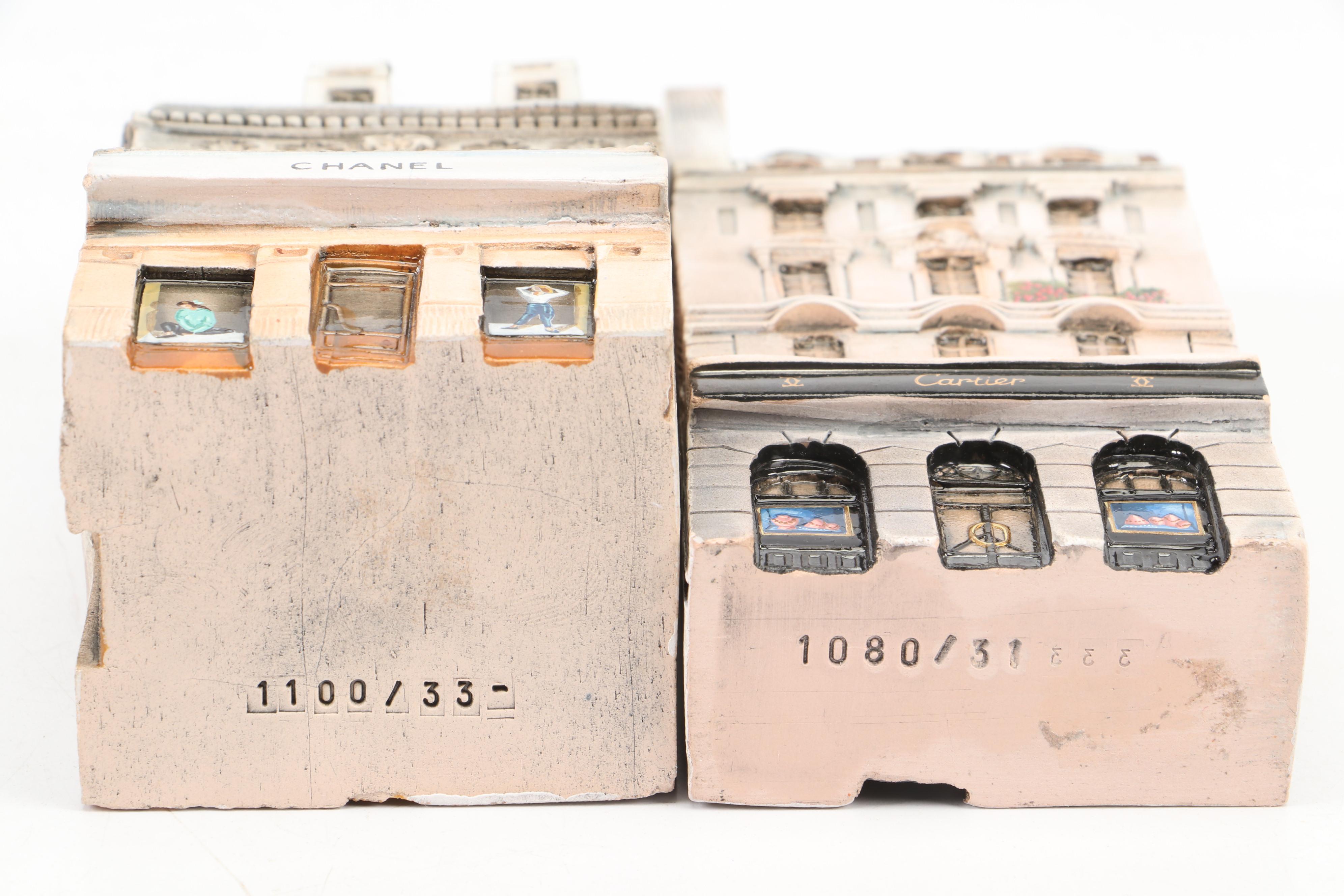 Gault Ceramic Miniature Commercial And Residential Buildings, 1994