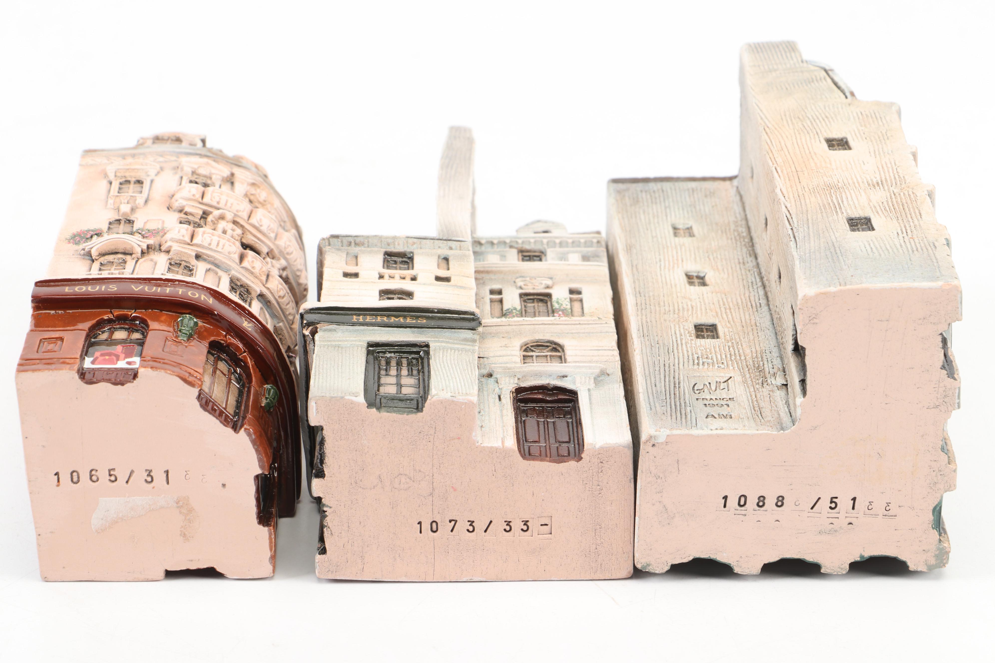 Gault Ceramic Miniature Commercial And Residential Buildings, 1994