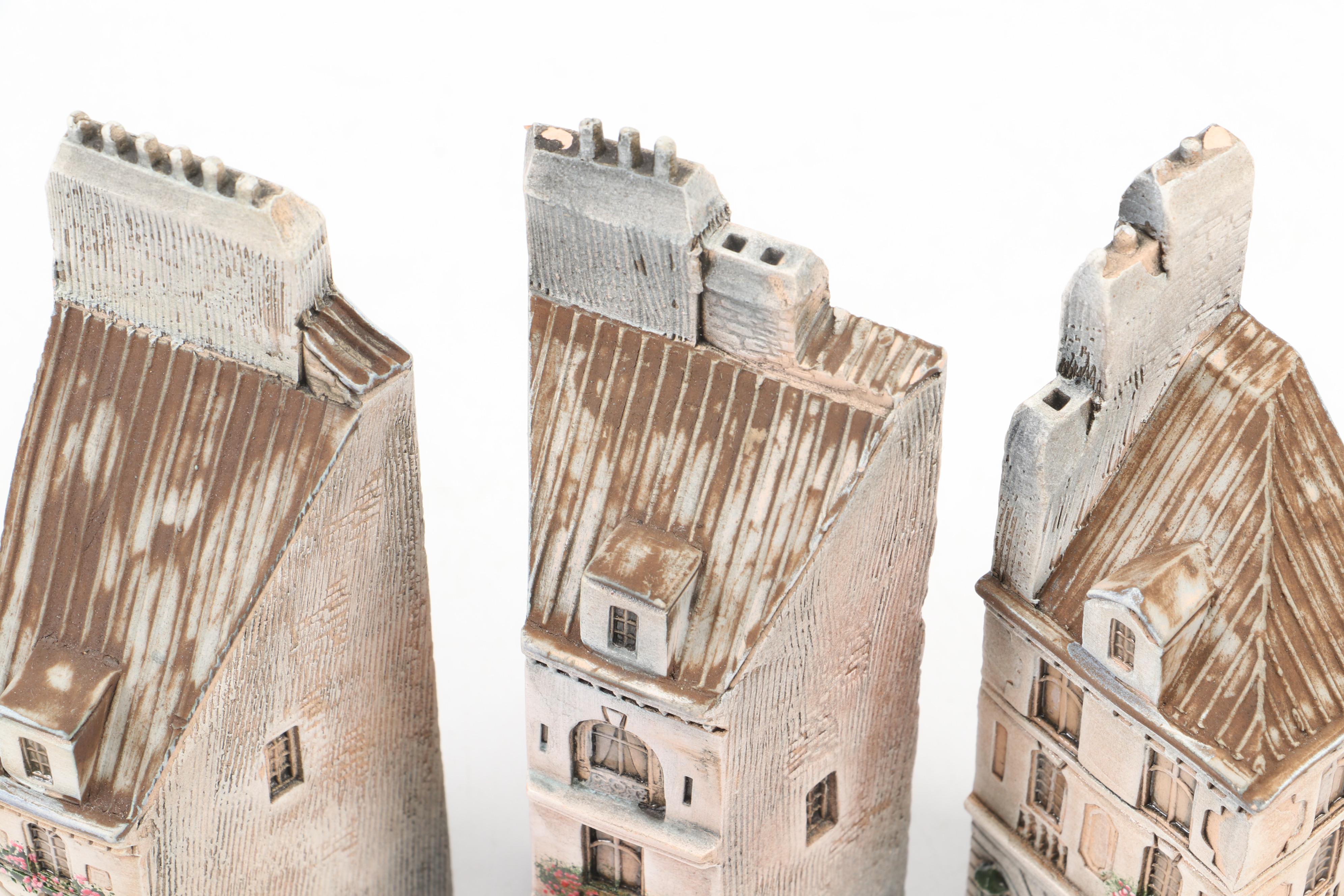 Gault Ceramic Miniature Commercial And Residential Buildings, 1994