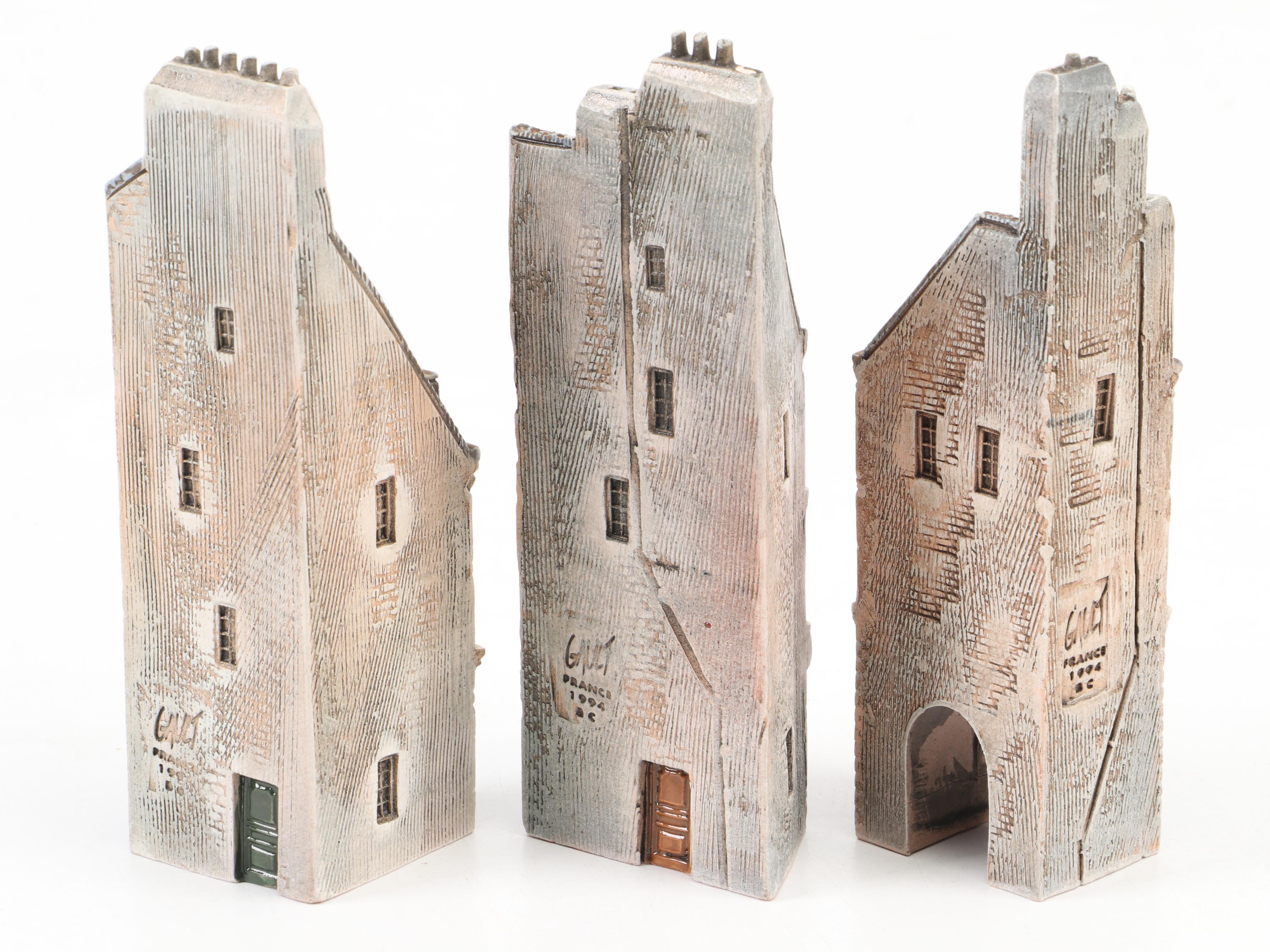 Gault Ceramic Miniature Commercial And Residential Buildings, 1994