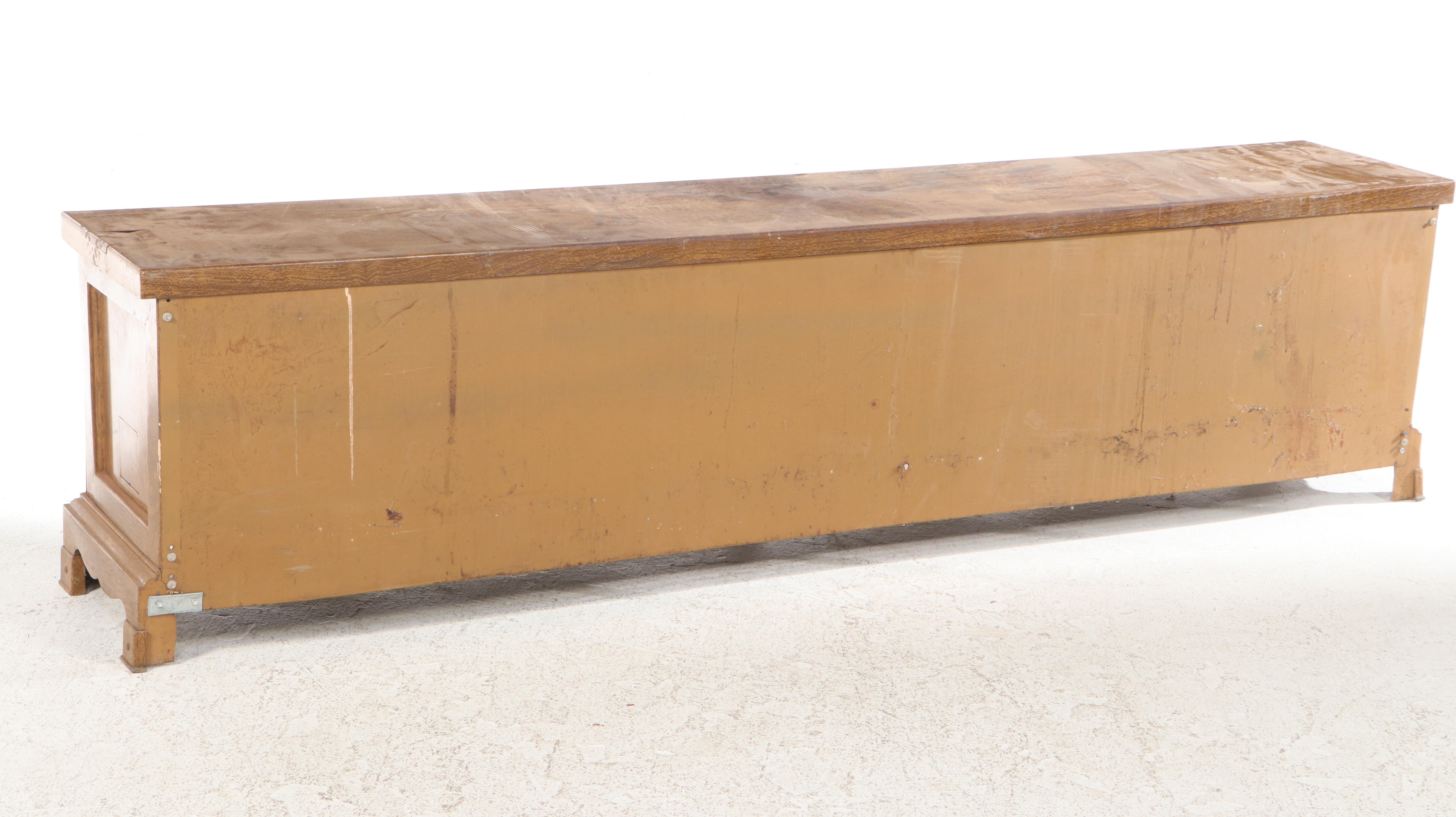 Acme Hollywood Regency Style Grain Painted Metal Radiator Cover