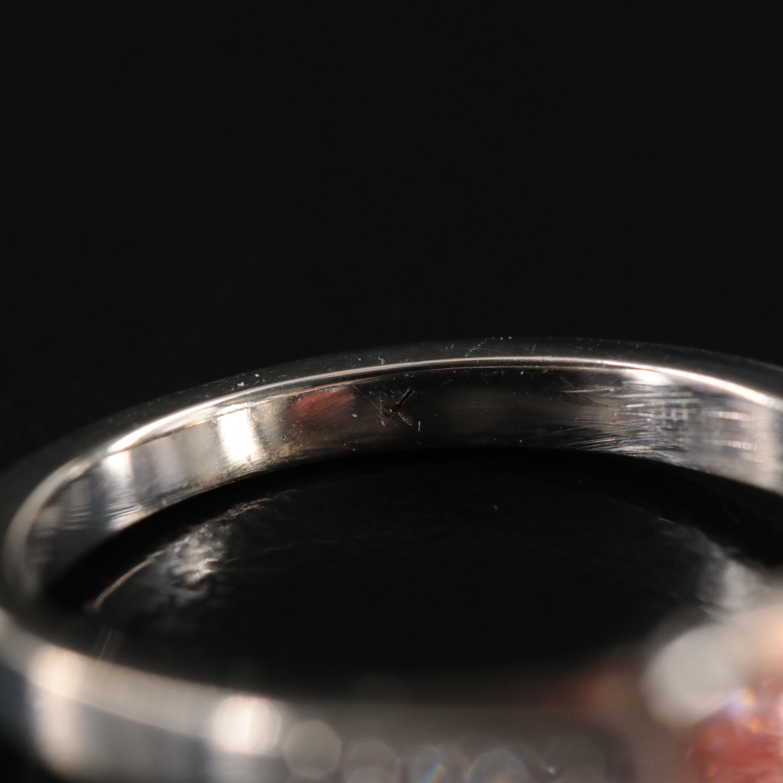 18K 2.96 CTW (Origin Undetermined) Fancy Deep Pink Diamond Ring