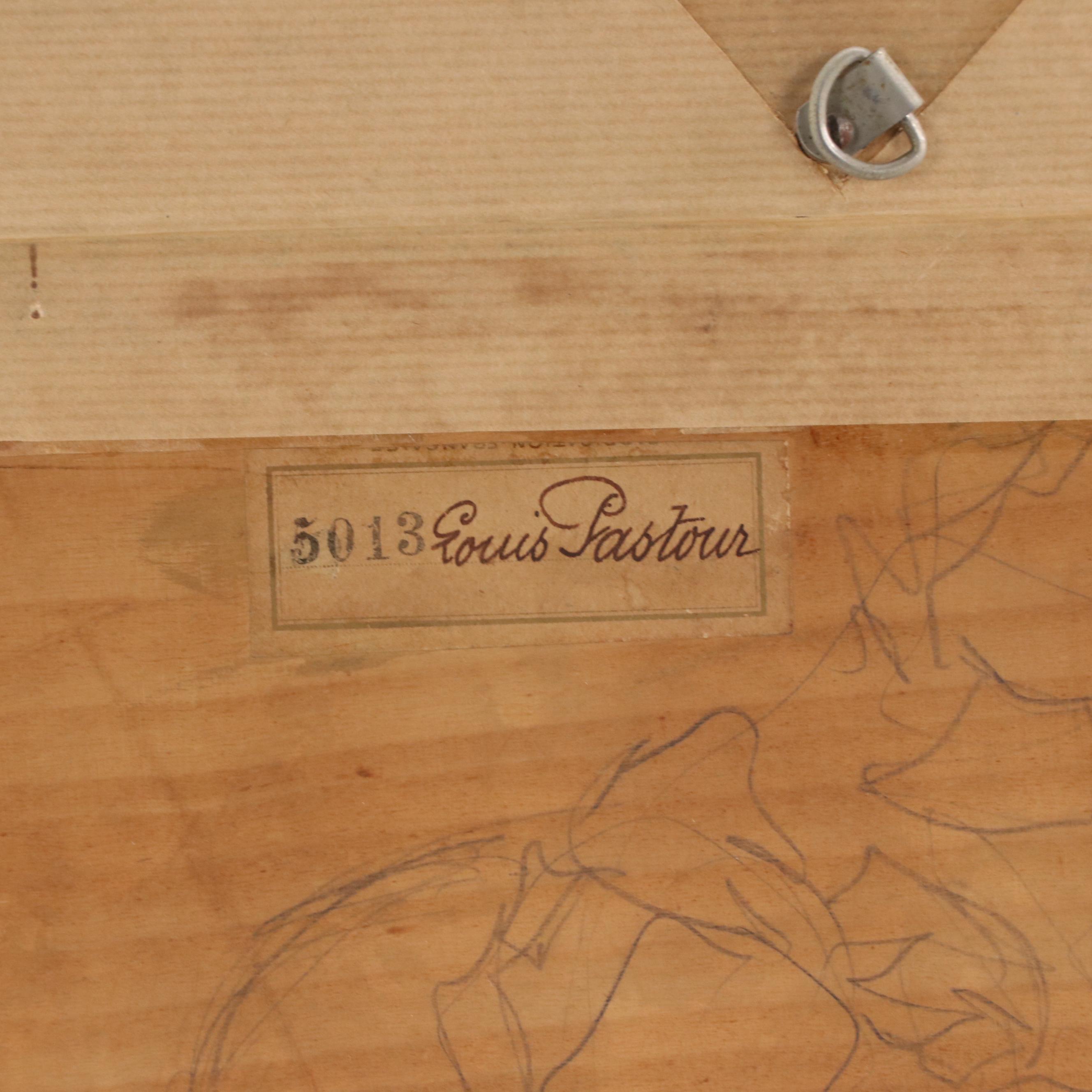 Louis Pastour Coastal Cityscape Oil Painting