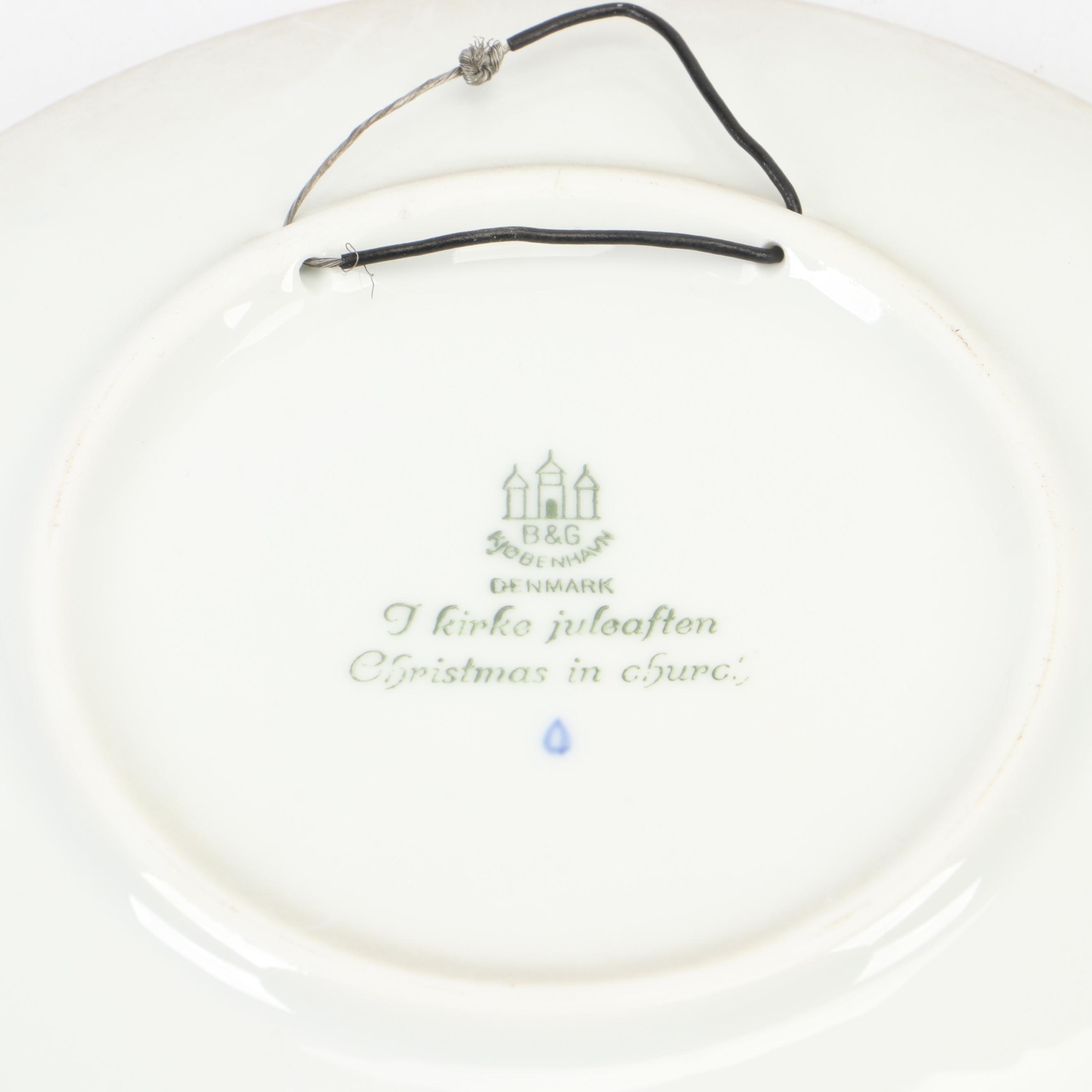 Bing & Grøndahl and Royal Copenhagen Christmas Annual Plates, Late 20th