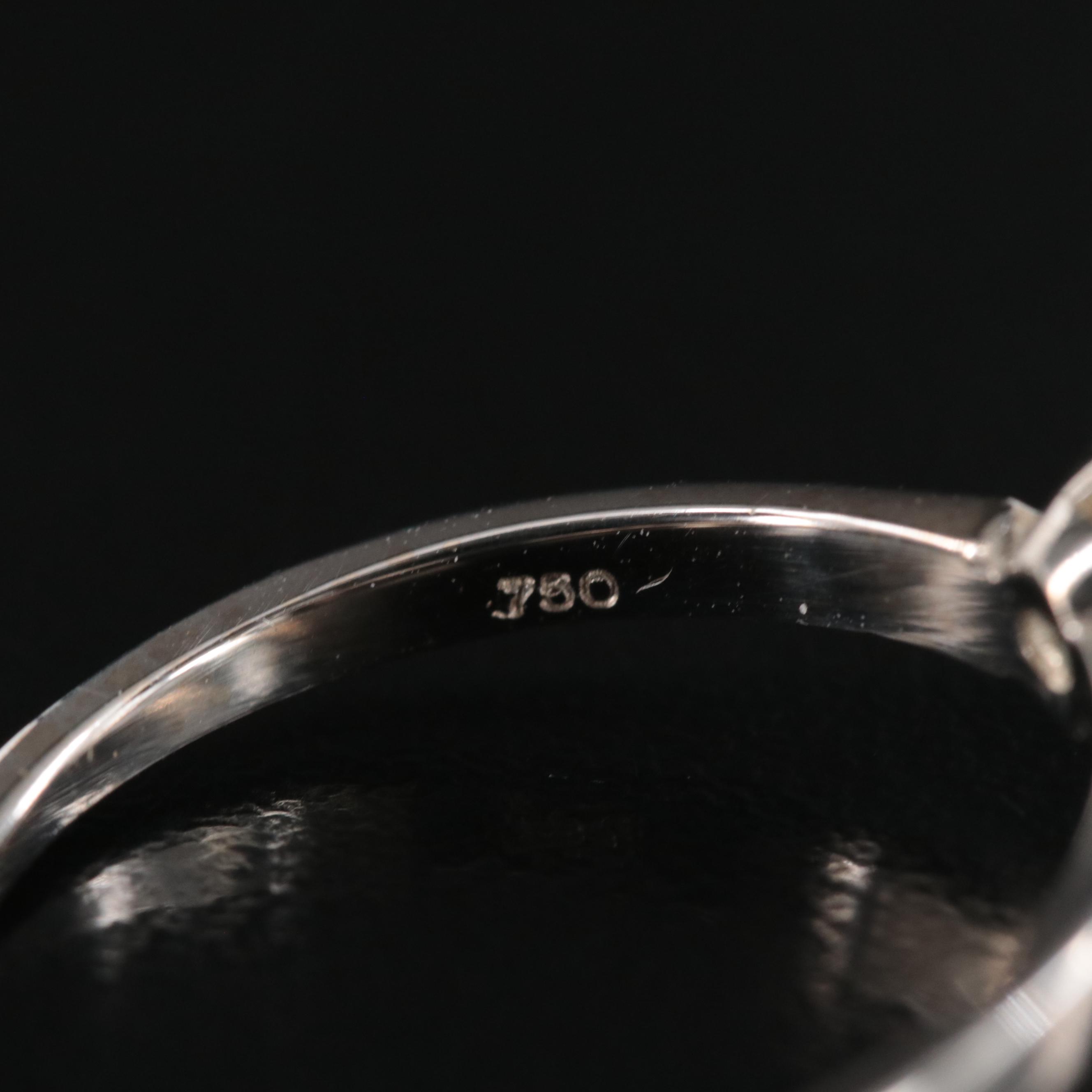 18K 1.97 CT (Origin Undetermined) Fancy Deep Blue Diamond Ring