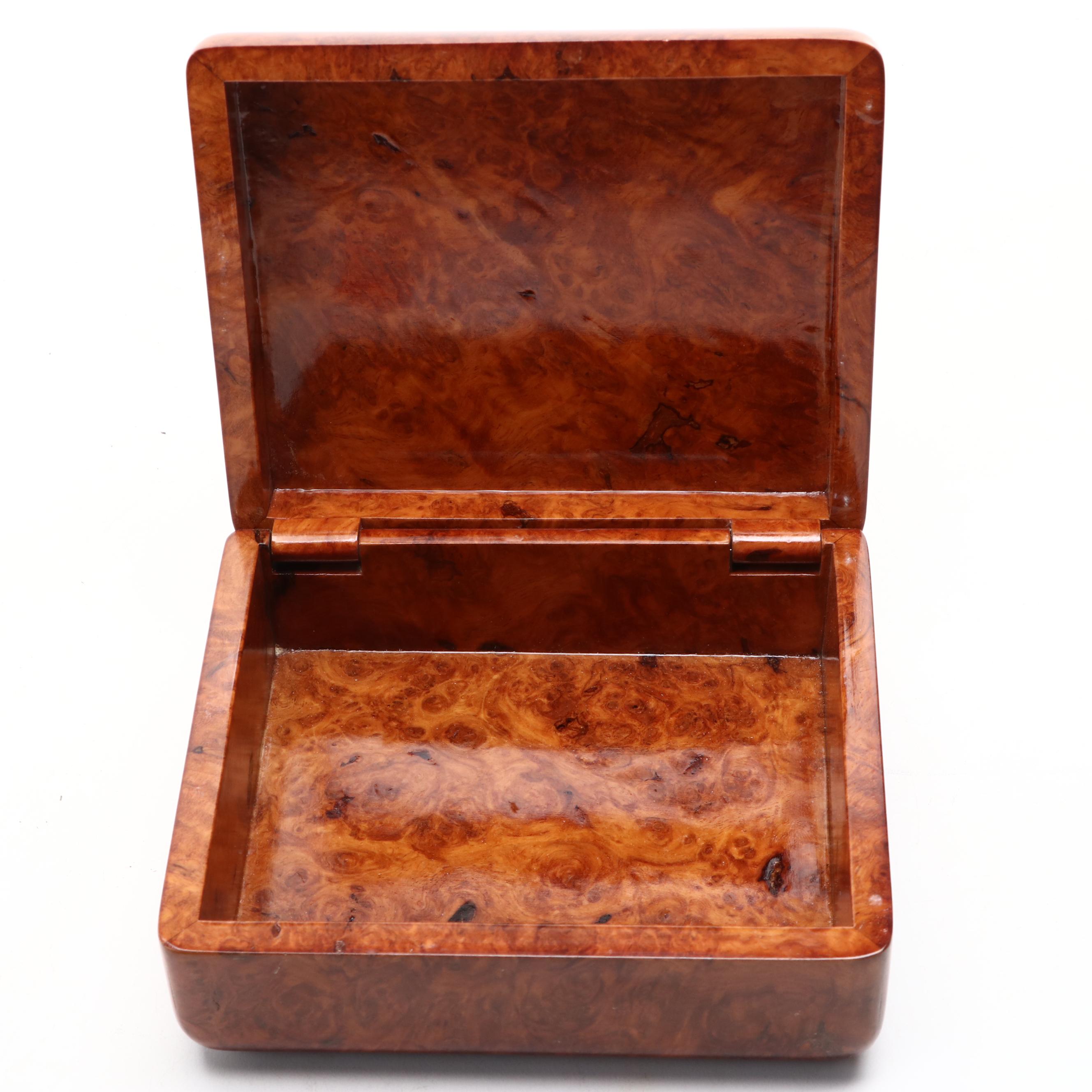 High Gloss Finish Wood Hinged Decorative Box EBTH