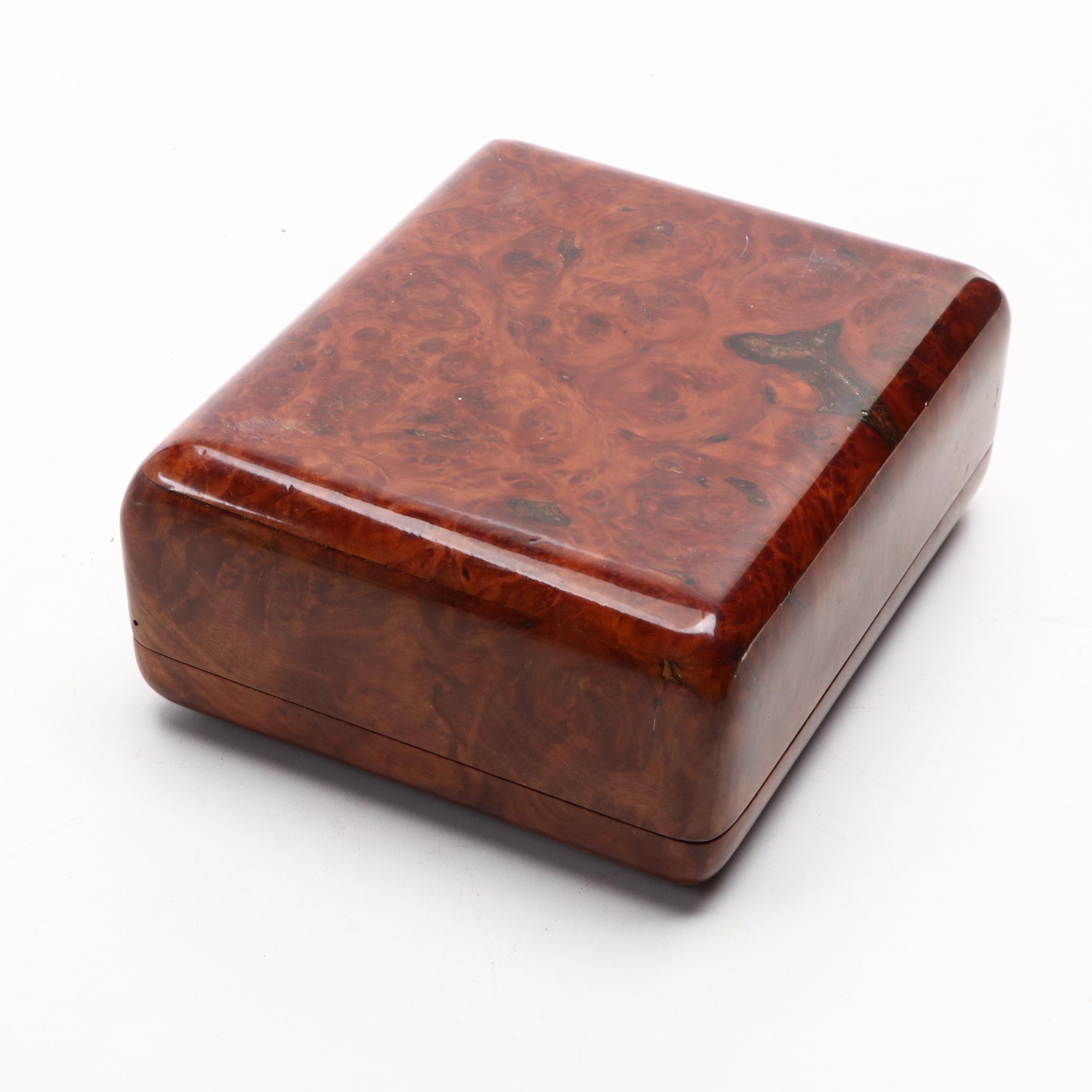 High Gloss Finish Wood Hinged Decorative Box