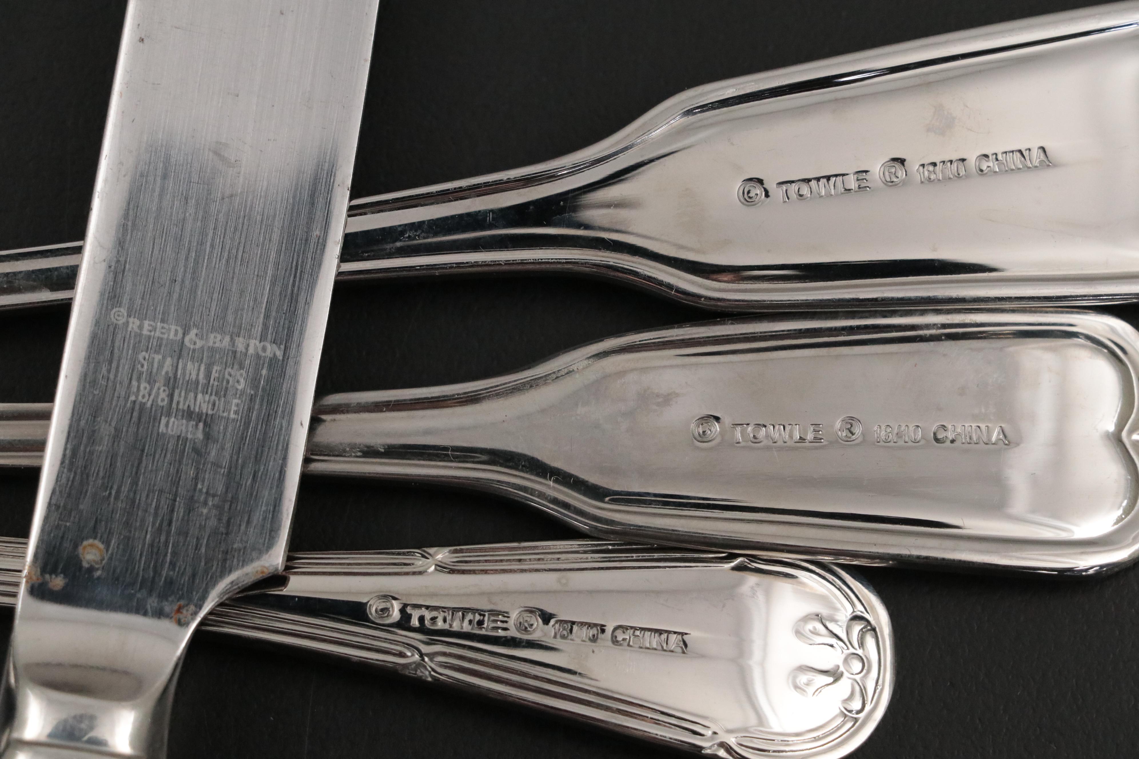 Towle and Reed & Barton Stainless Steel Flatware Collection