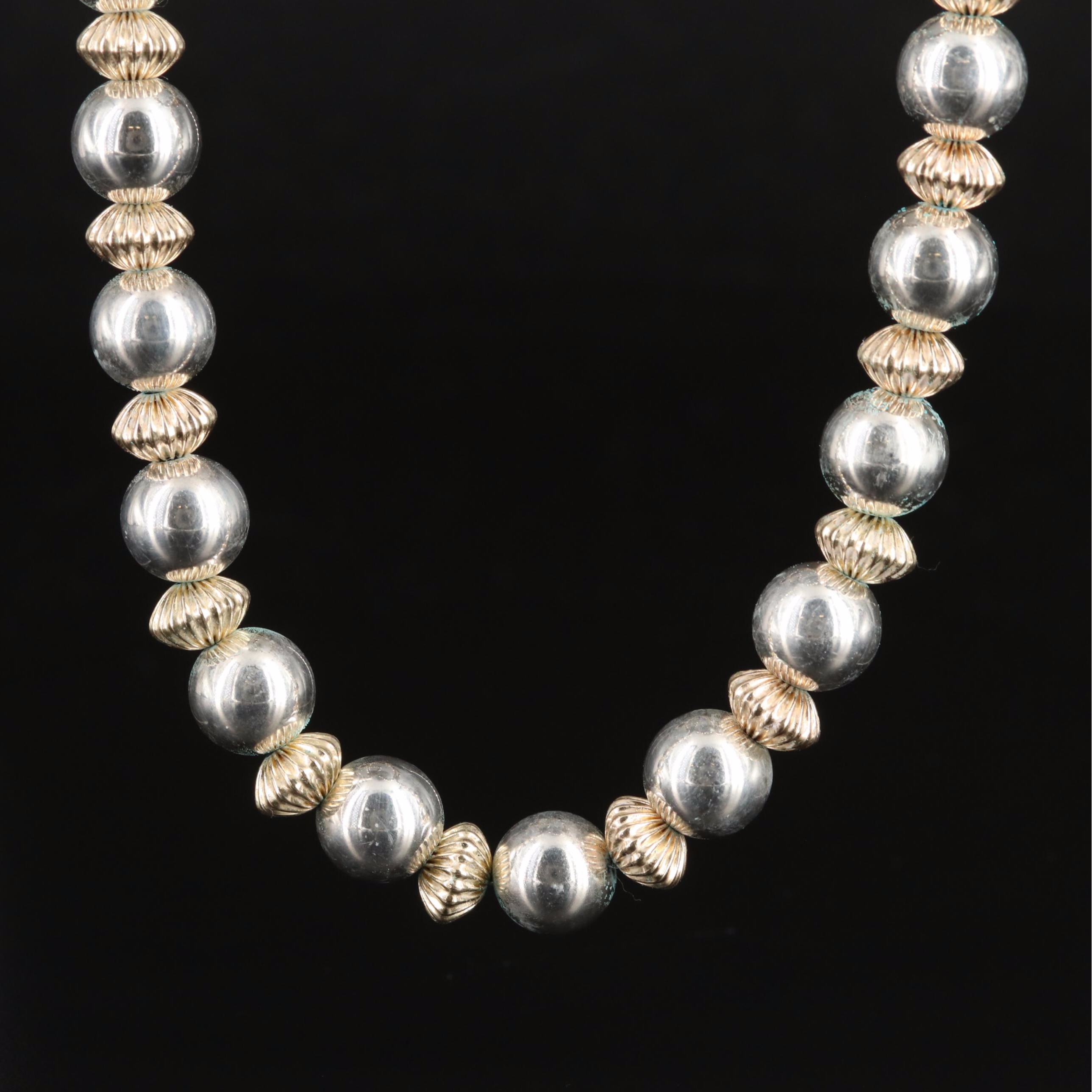 Sterling Bead Necklace