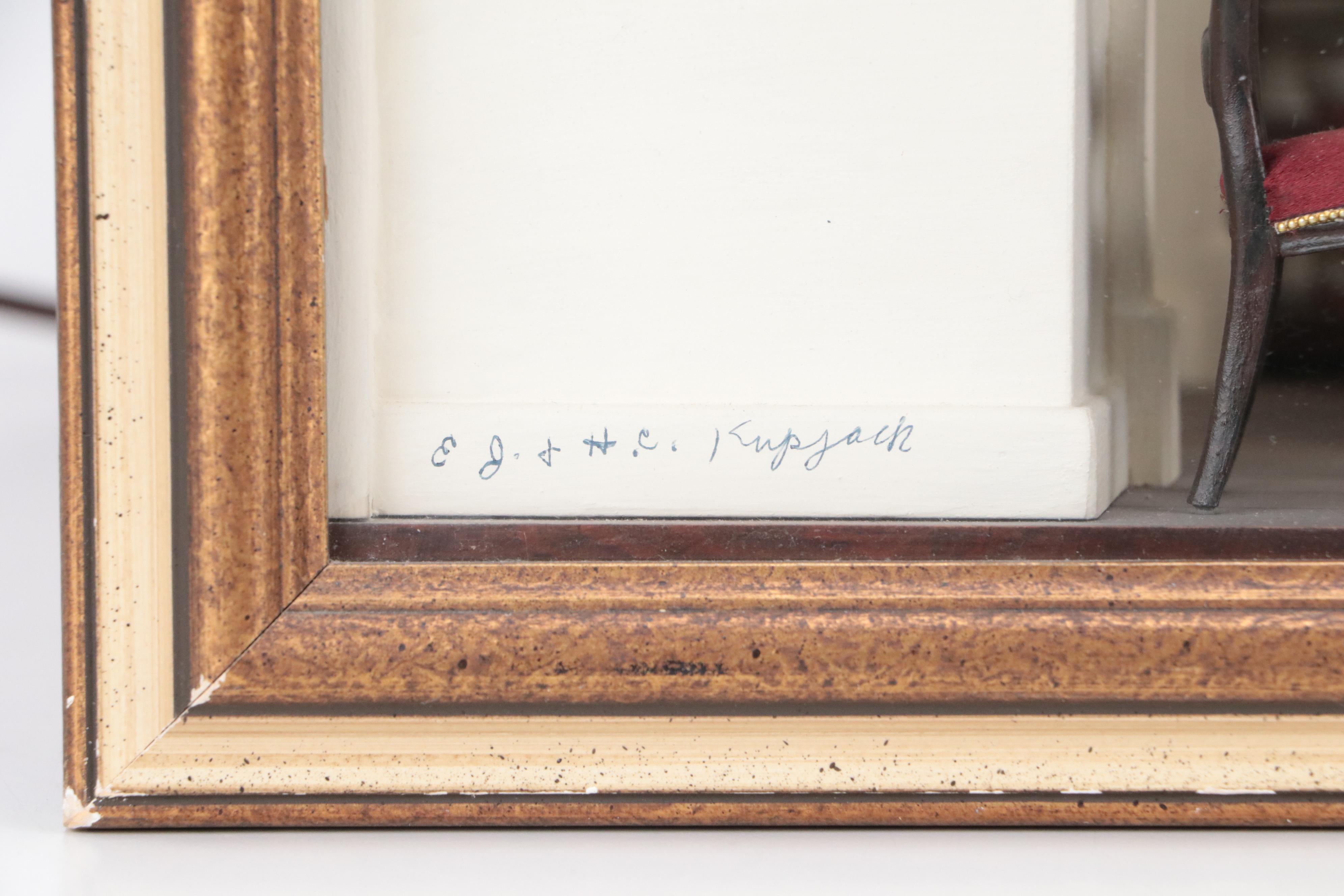 Eugene and Henry Kupjack Diorama of a Georgian Breakfast Room