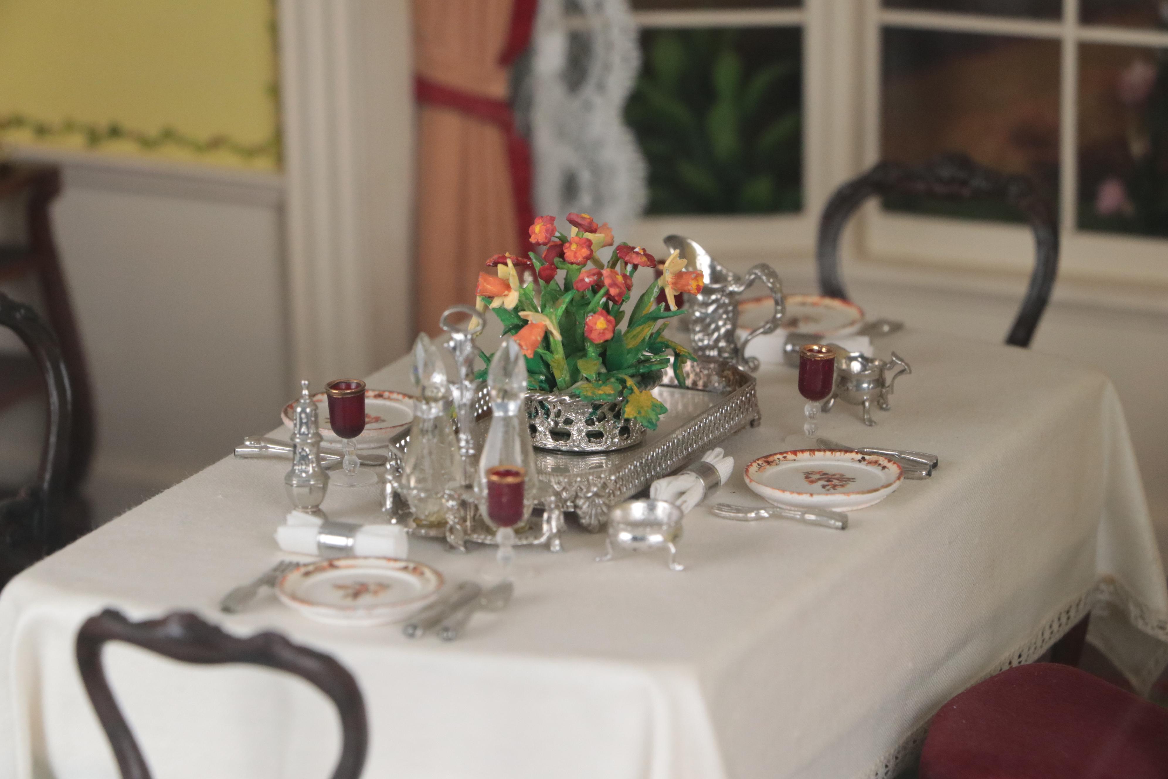 Eugene and Henry Kupjack Diorama of a Georgian Breakfast Room