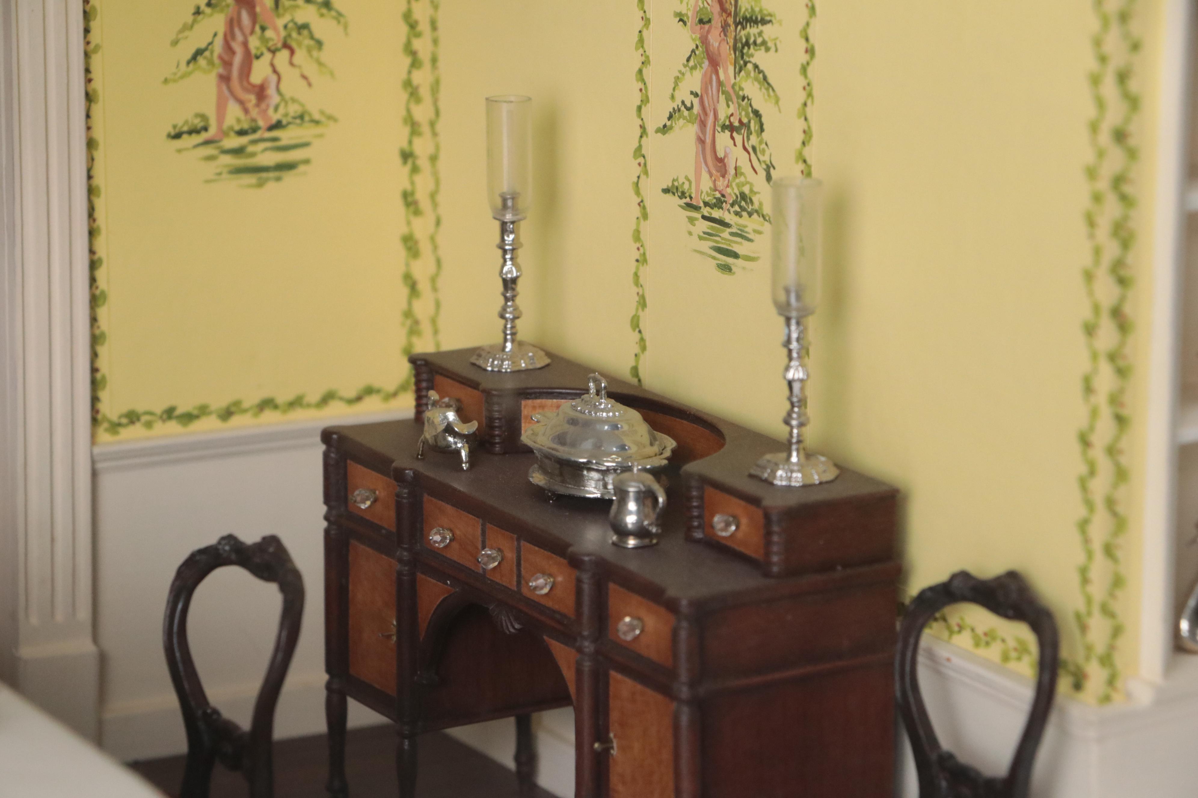 Eugene and Henry Kupjack Diorama of a Georgian Breakfast Room