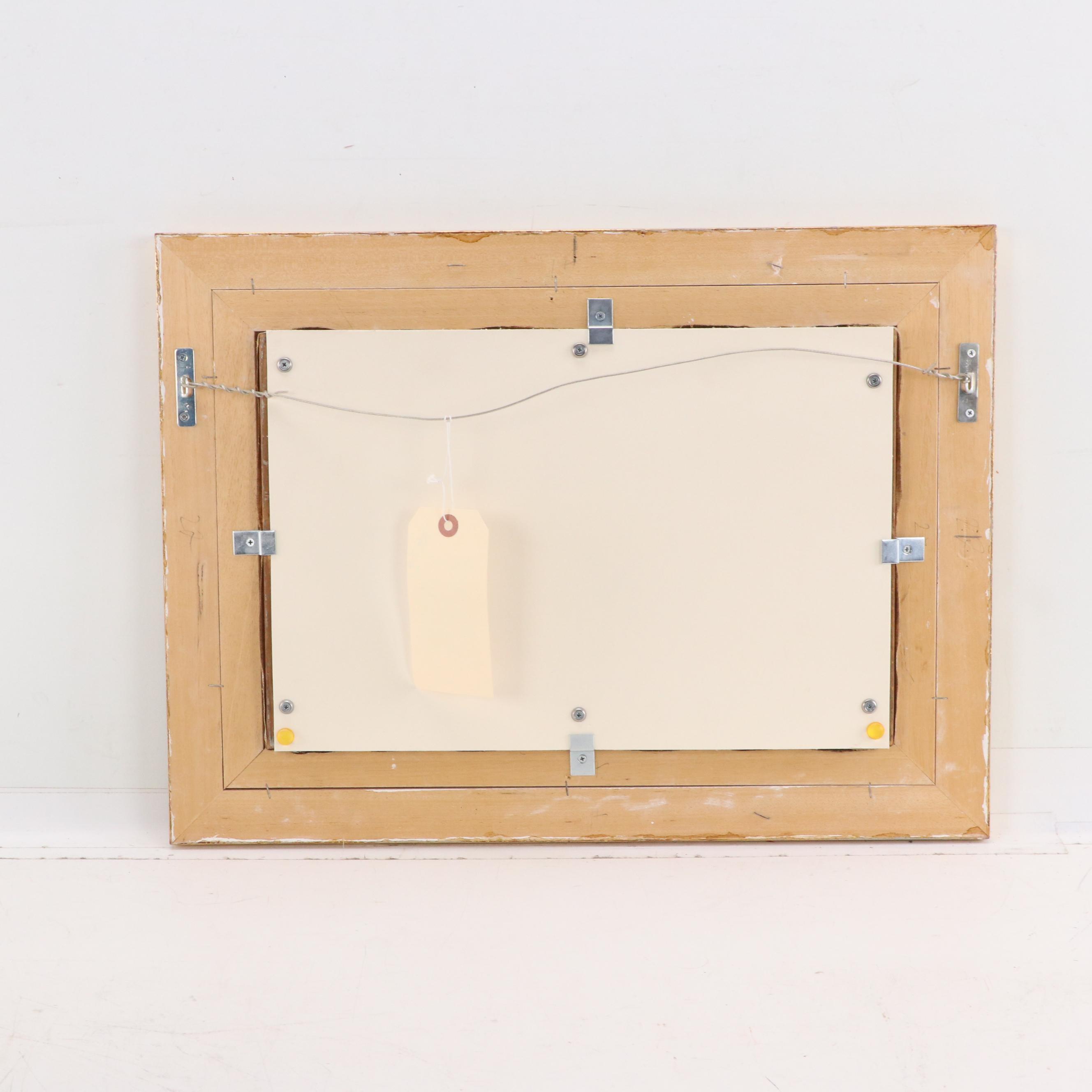 Forest Landscape Oil Painting With House