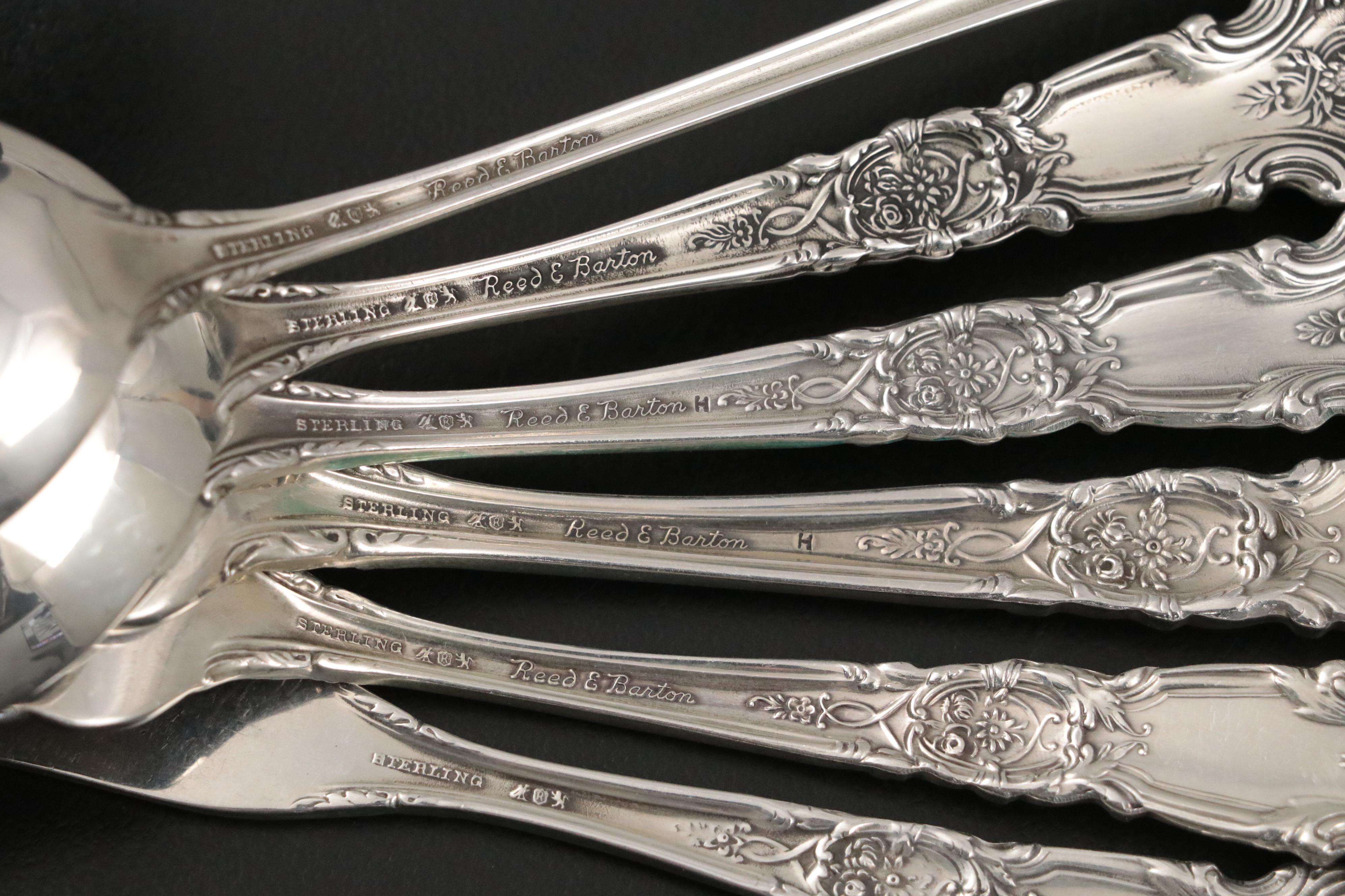 Reed & Barton "French Renaissance" Sterling Silver Flatware, Mid/Late 20th C.