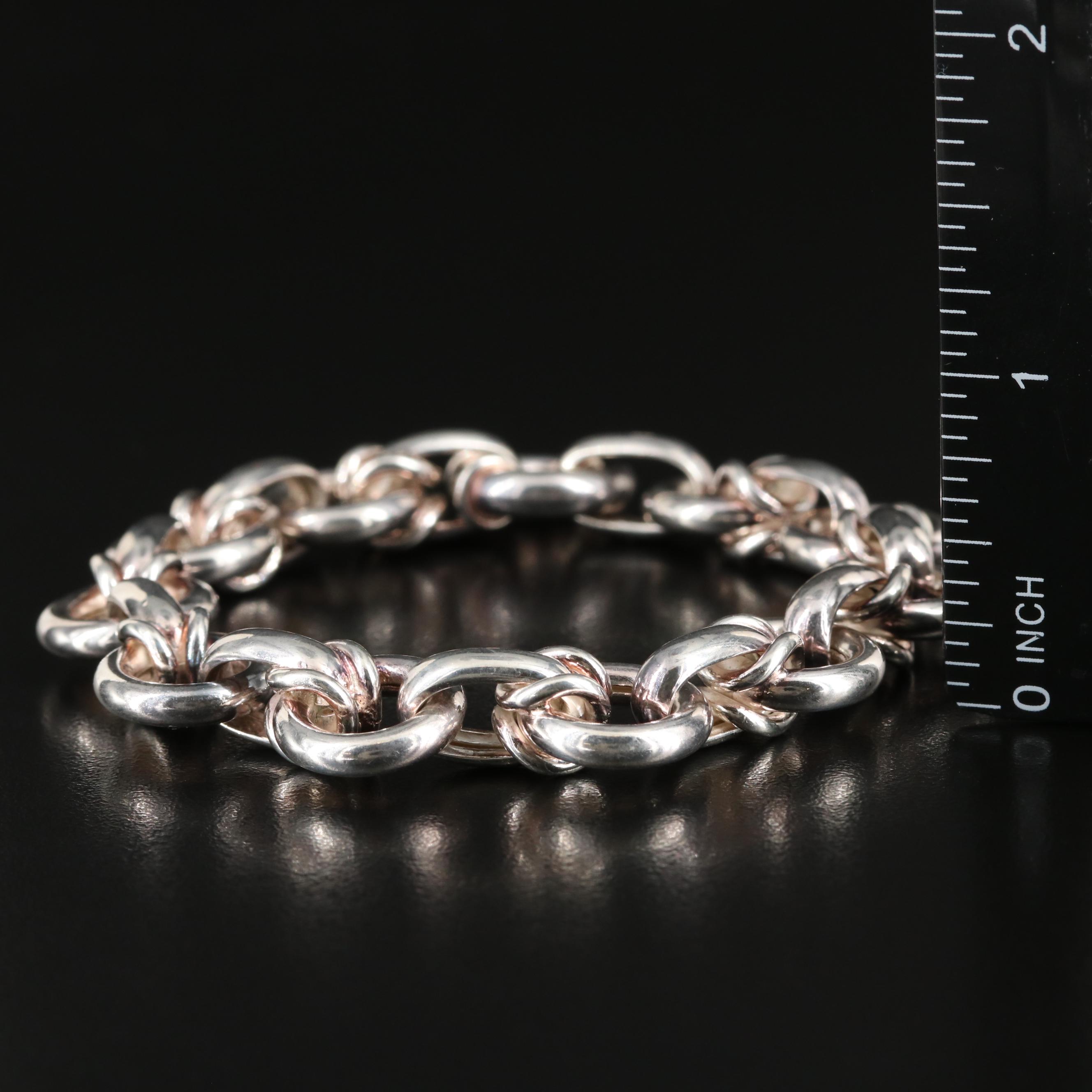 Sterling Fancy Link Bracelet