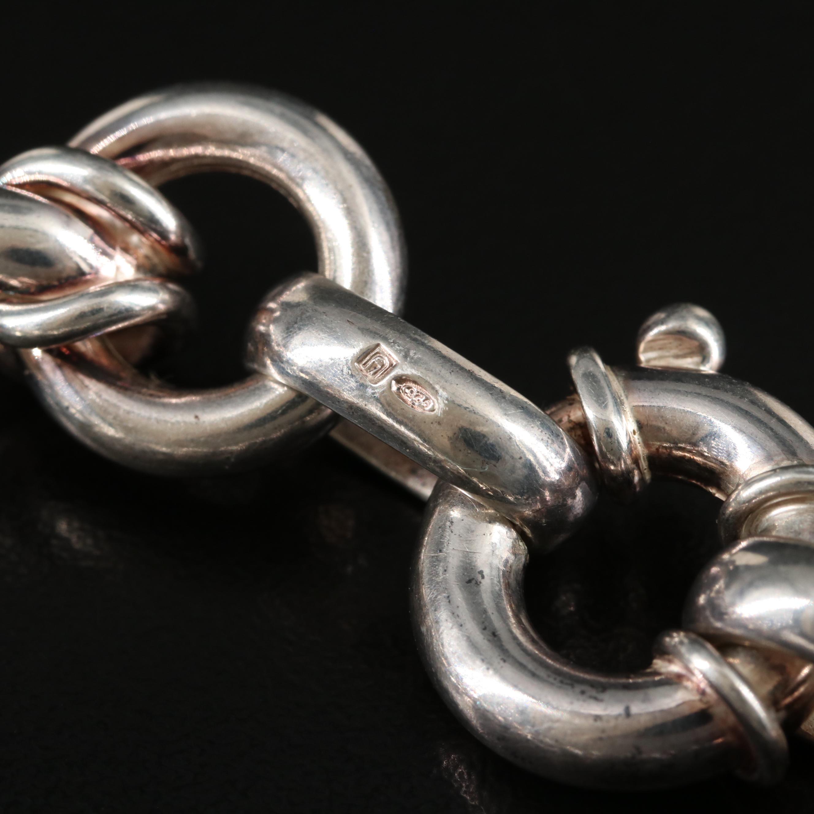 Sterling Fancy Link Bracelet