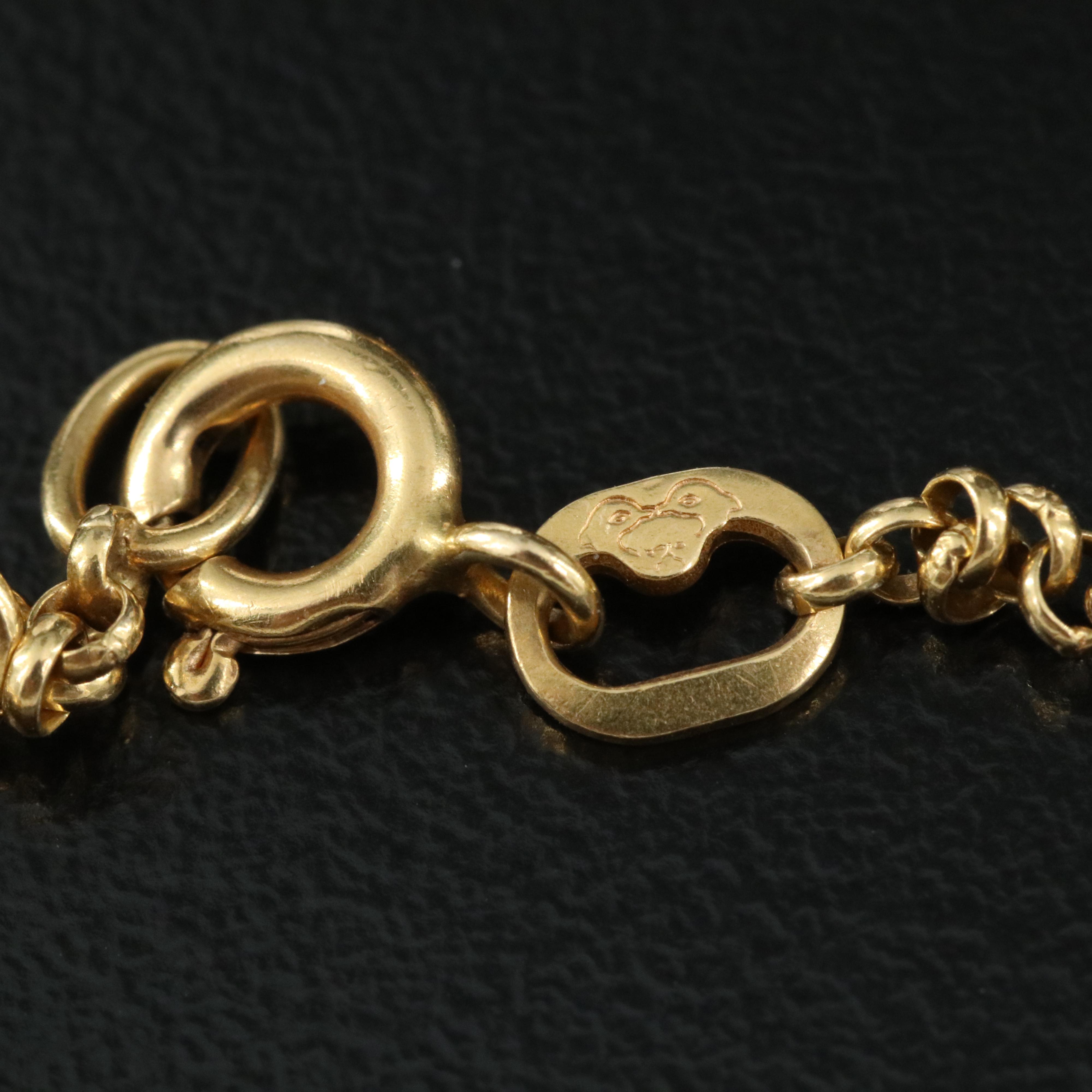 14K Celestial Charm Bracelet