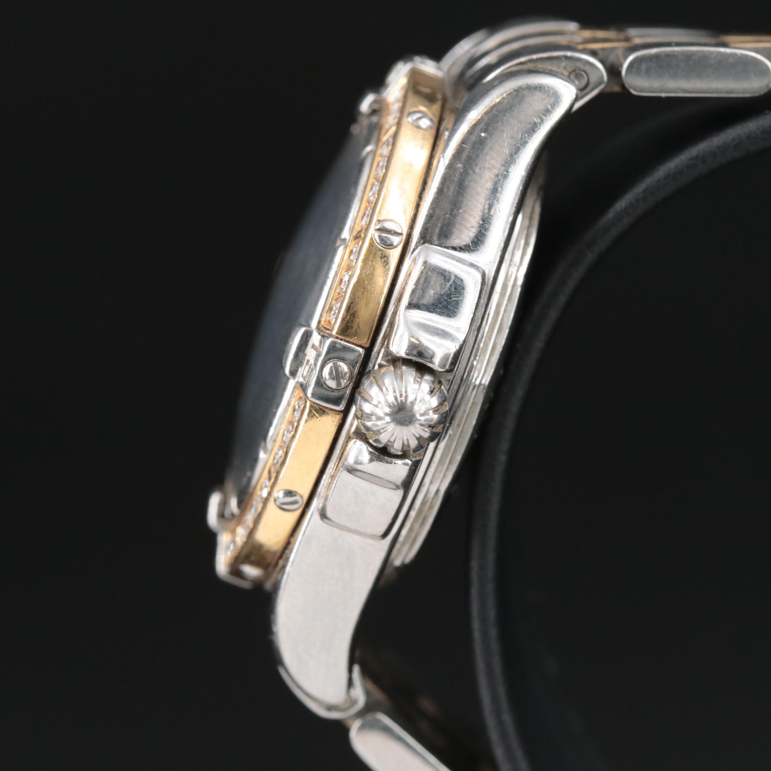 2004 Breitling Cockpit Quartz Watch with Mother-of-Pearl and Diamond Dial