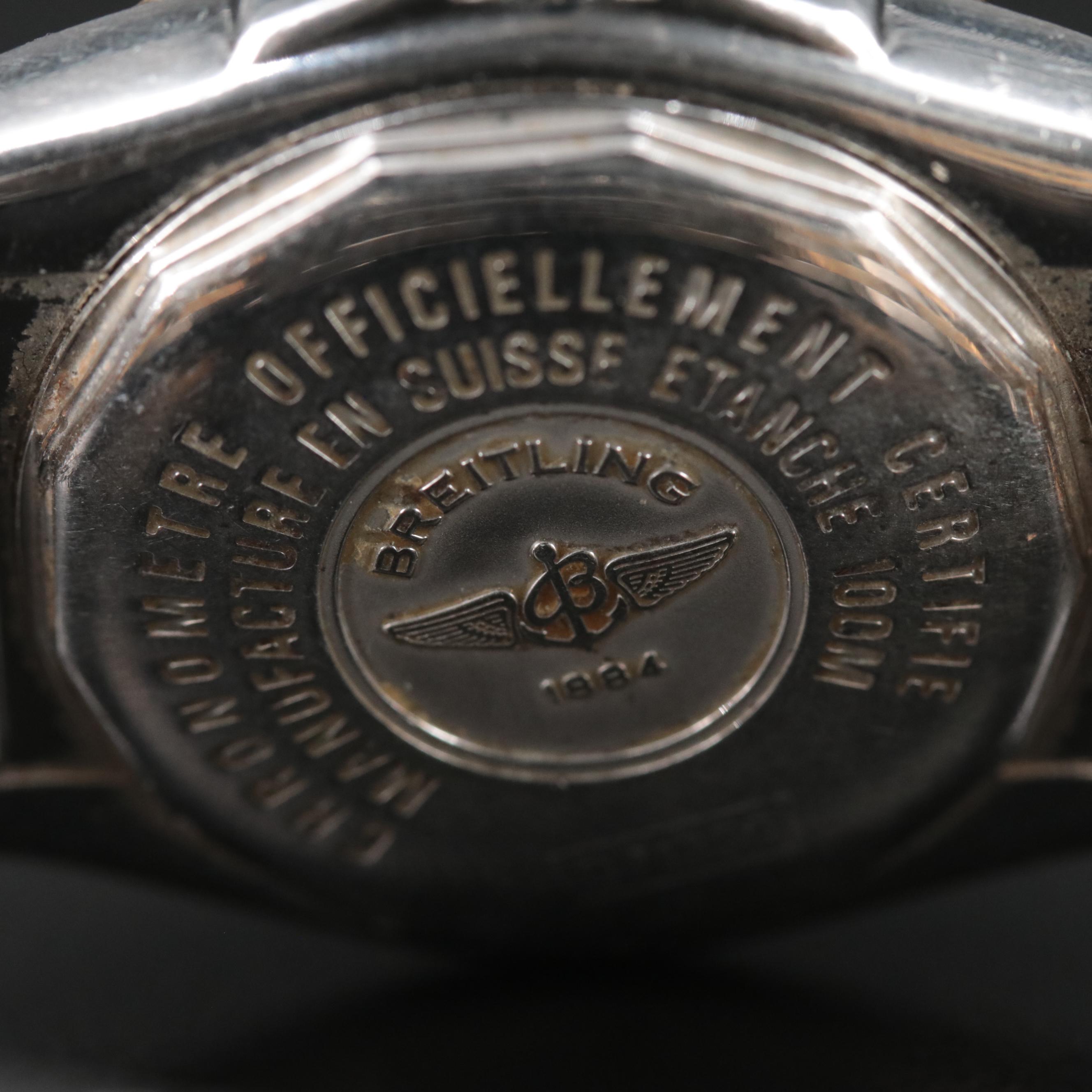 2004 Breitling Cockpit Quartz Watch with Mother-of-Pearl and Diamond Dial