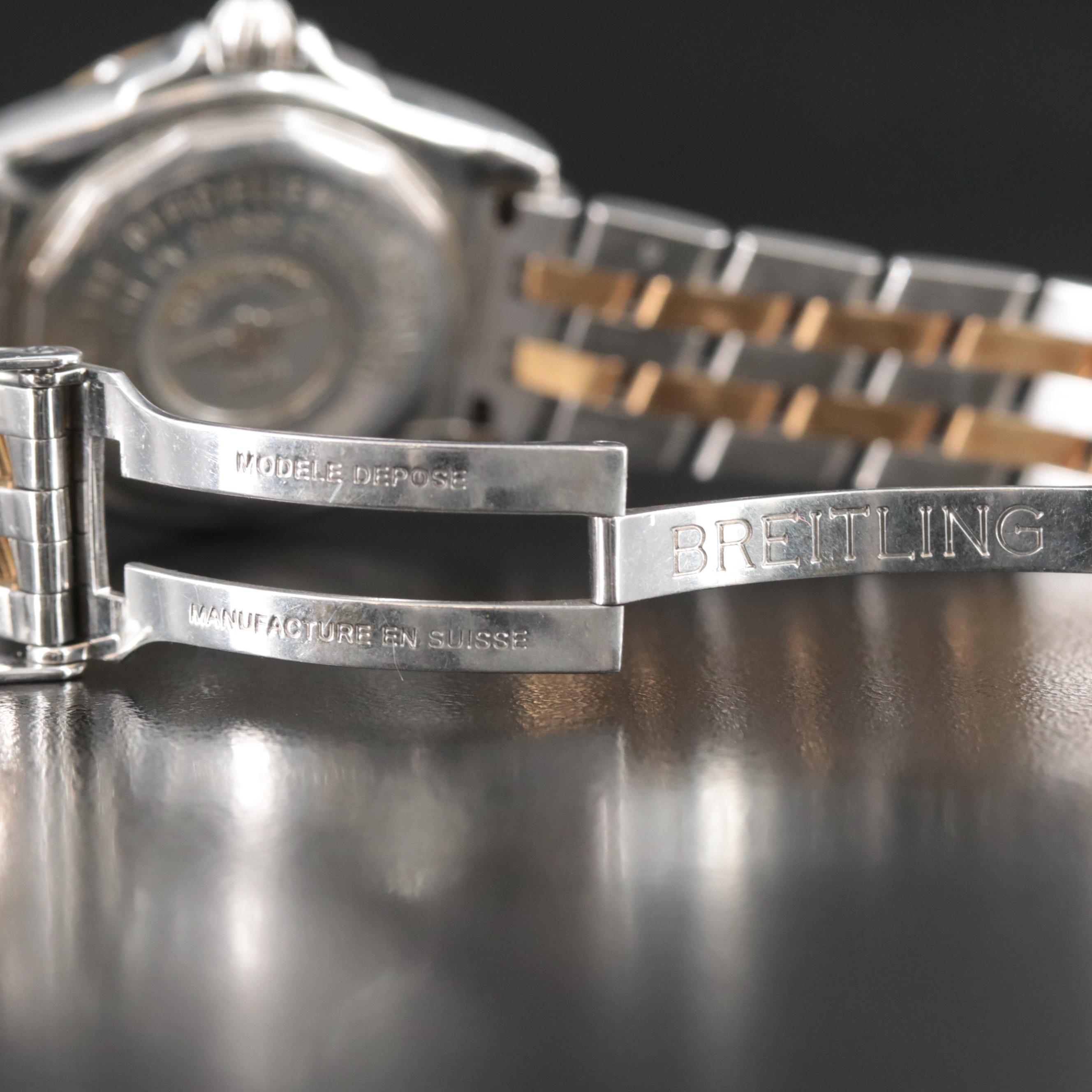 2004 Breitling Cockpit Quartz Watch with Mother-of-Pearl and Diamond Dial