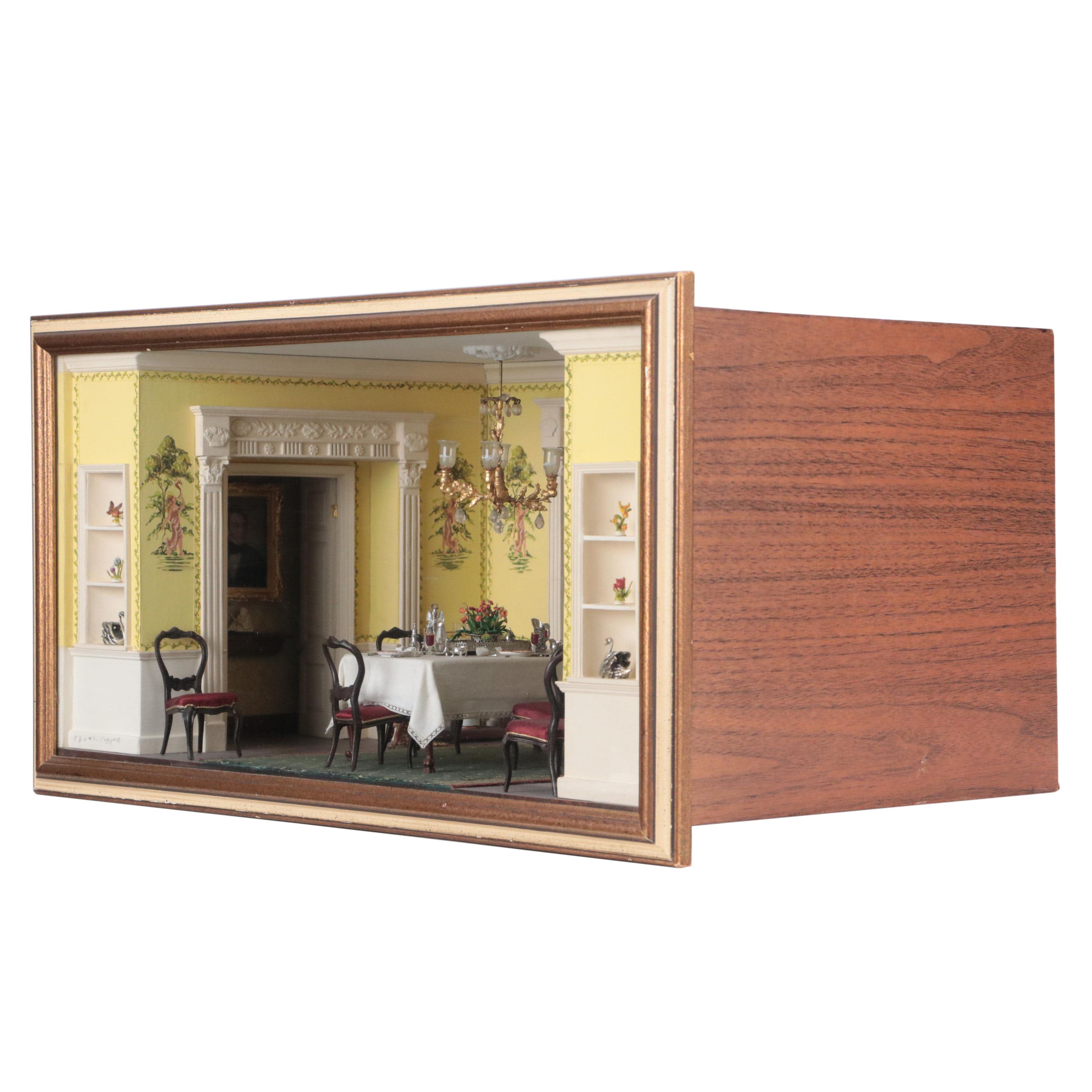 Eugene and Henry Kupjack Diorama of a Georgian Breakfast Room