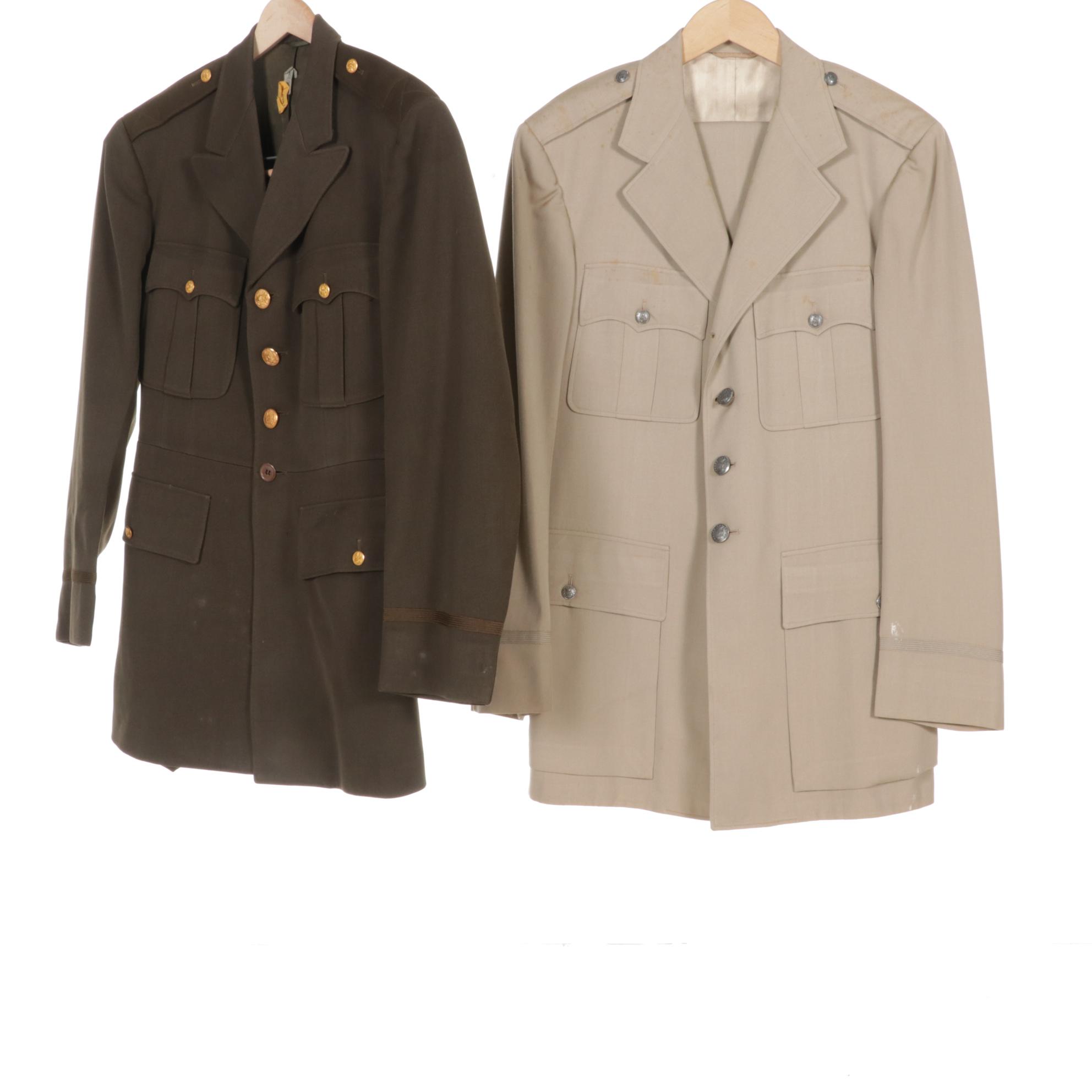 Vintage U.S. Air Force Uniform Dress Suits, Coats and Flight Suit